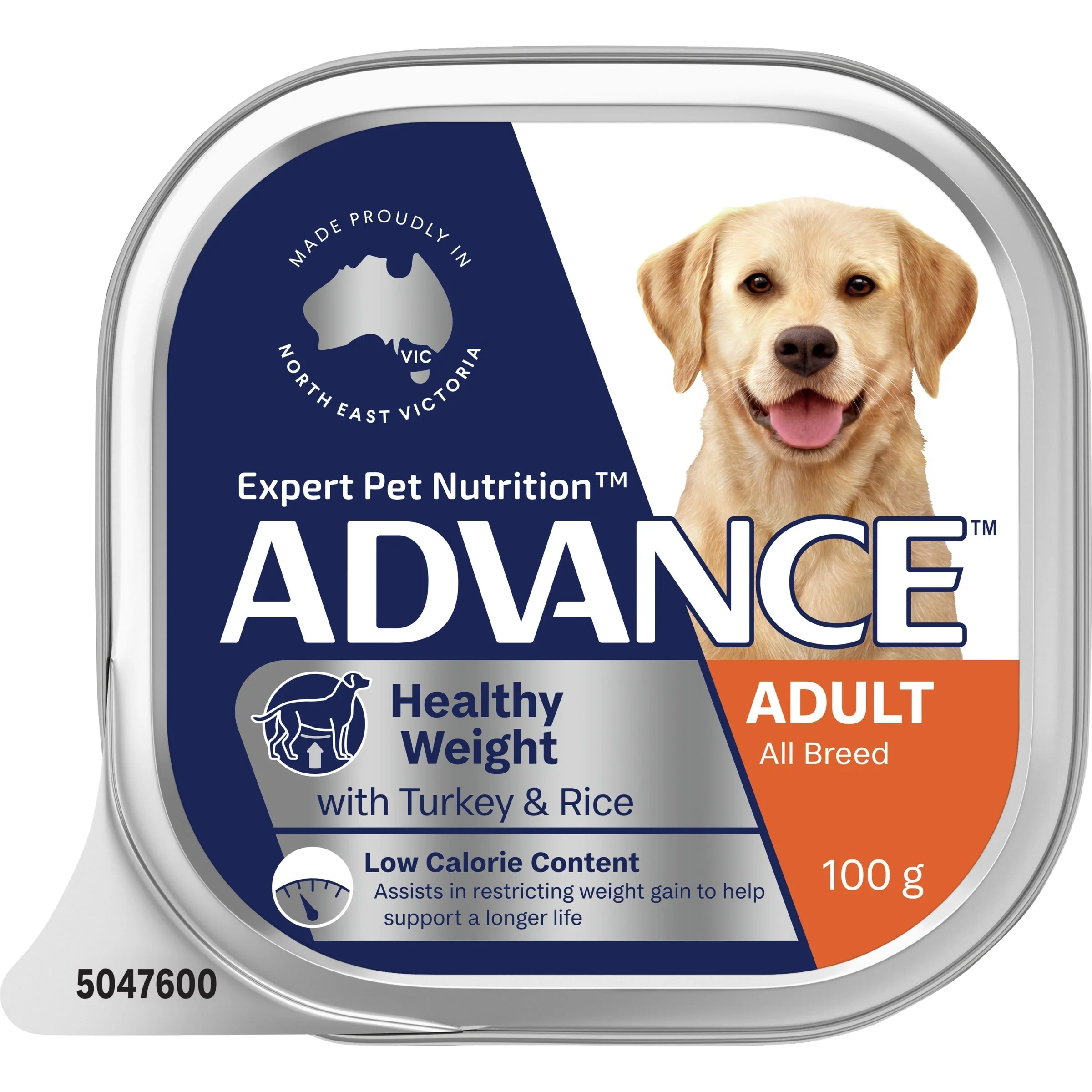 Advance Turkey and Rice Healthy Weight All Breed Adult Dog Wet Food 100g x 12 - Image 2