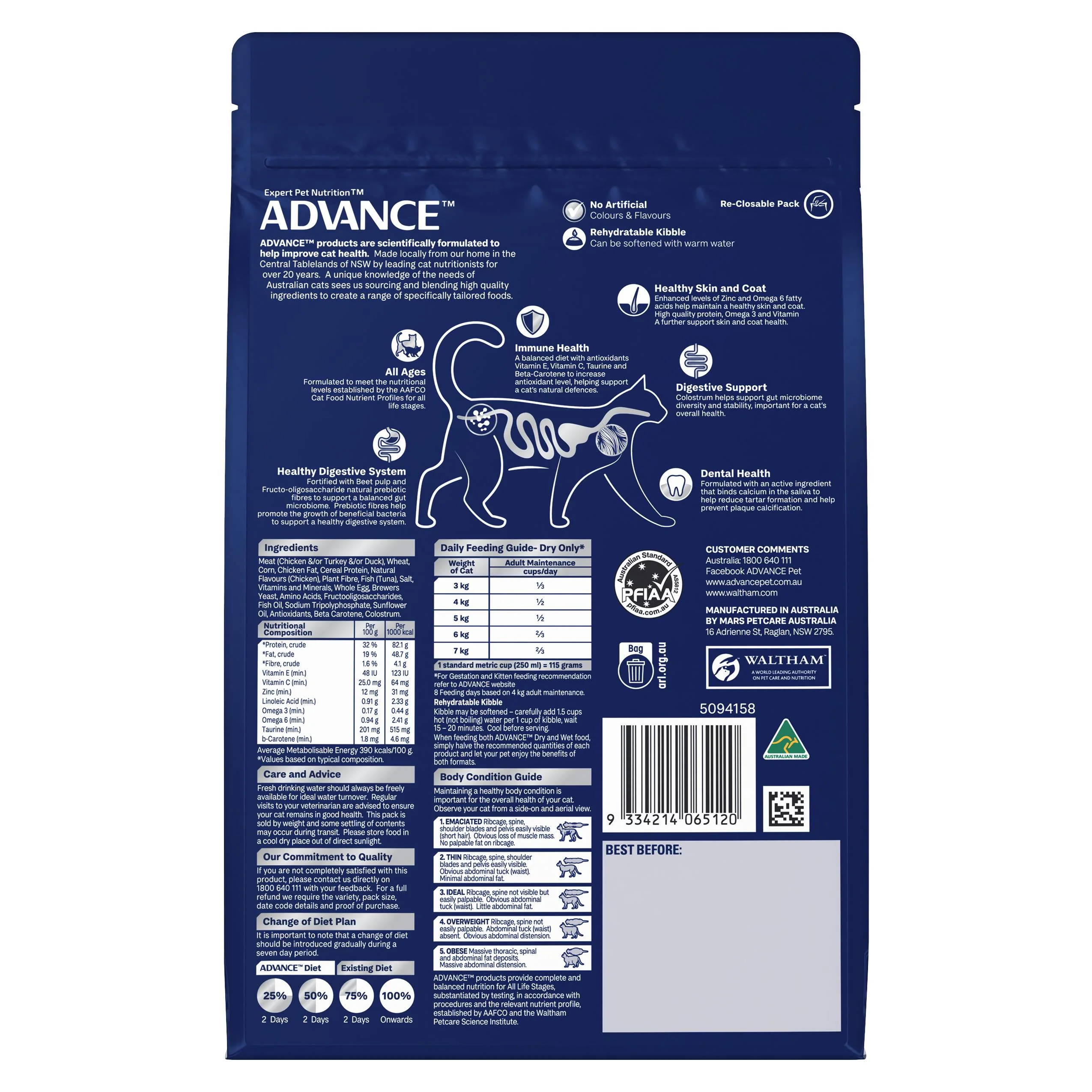 Advance Chicken and Ocean Fish Multi-Cat Food 2kg - Image 2