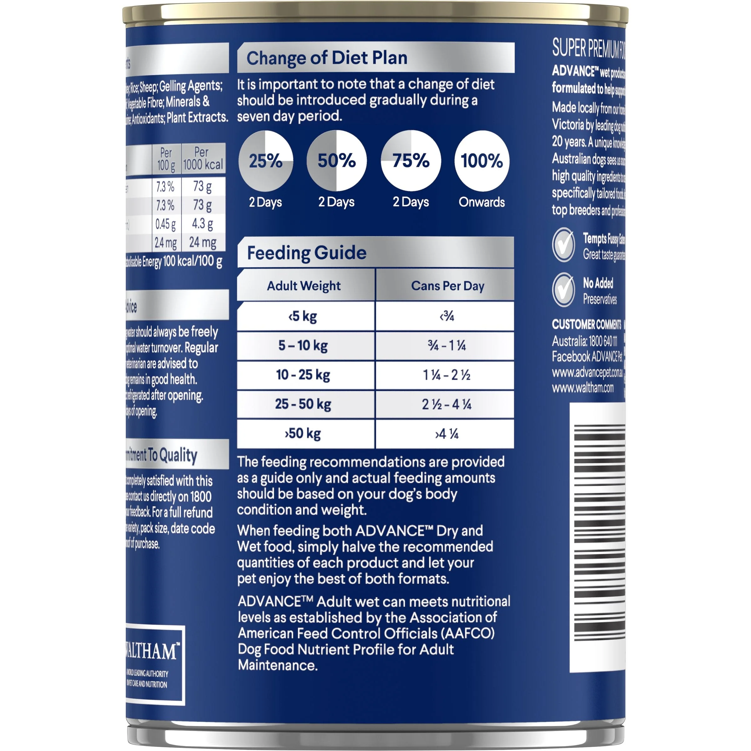 Advance Chicken and Turkey All Breed Adult Dog Wet Food 410g x 12 - Image 3