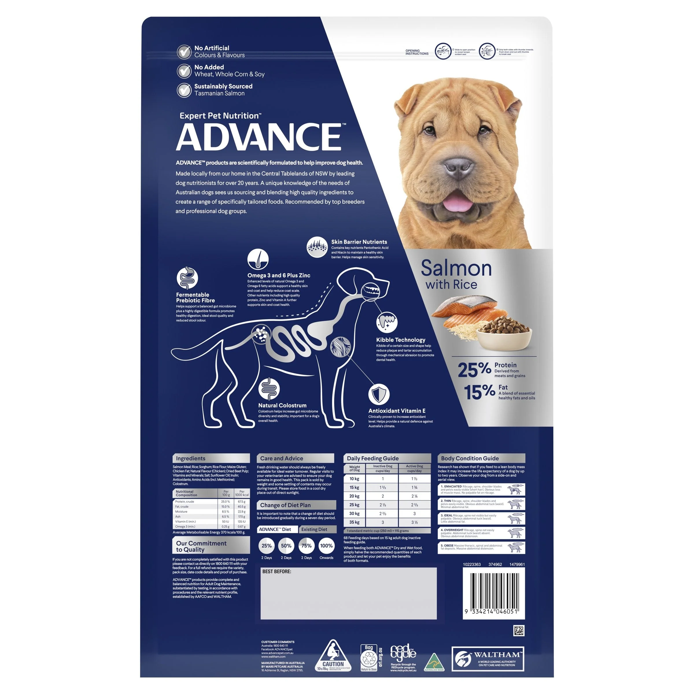 Advance All Breed Sensitive Skin and Digestion Turkey Adult Dog Dry Food 13kg - Image 2
