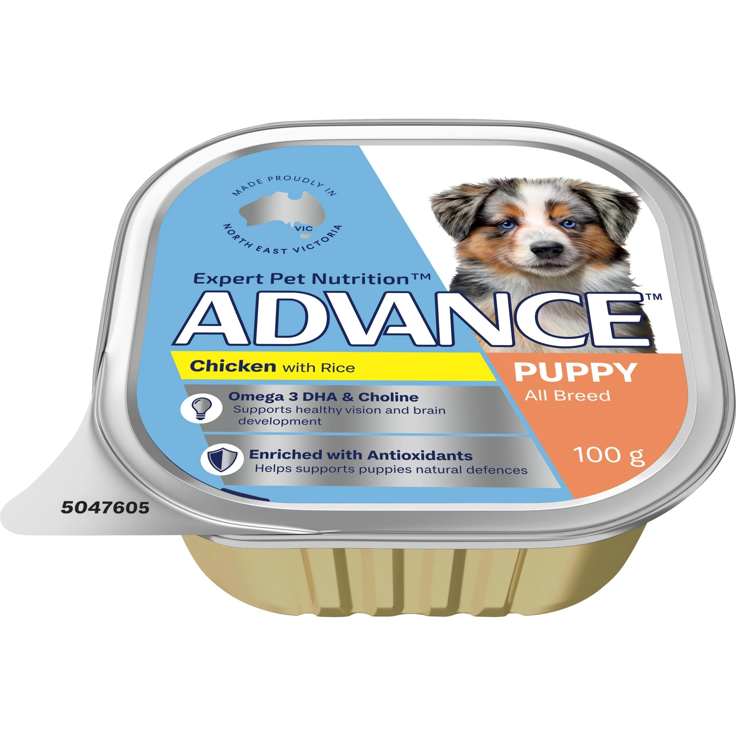 Advance Chicken and Rice All Breed Puppy Wet Food 100g - Image 2