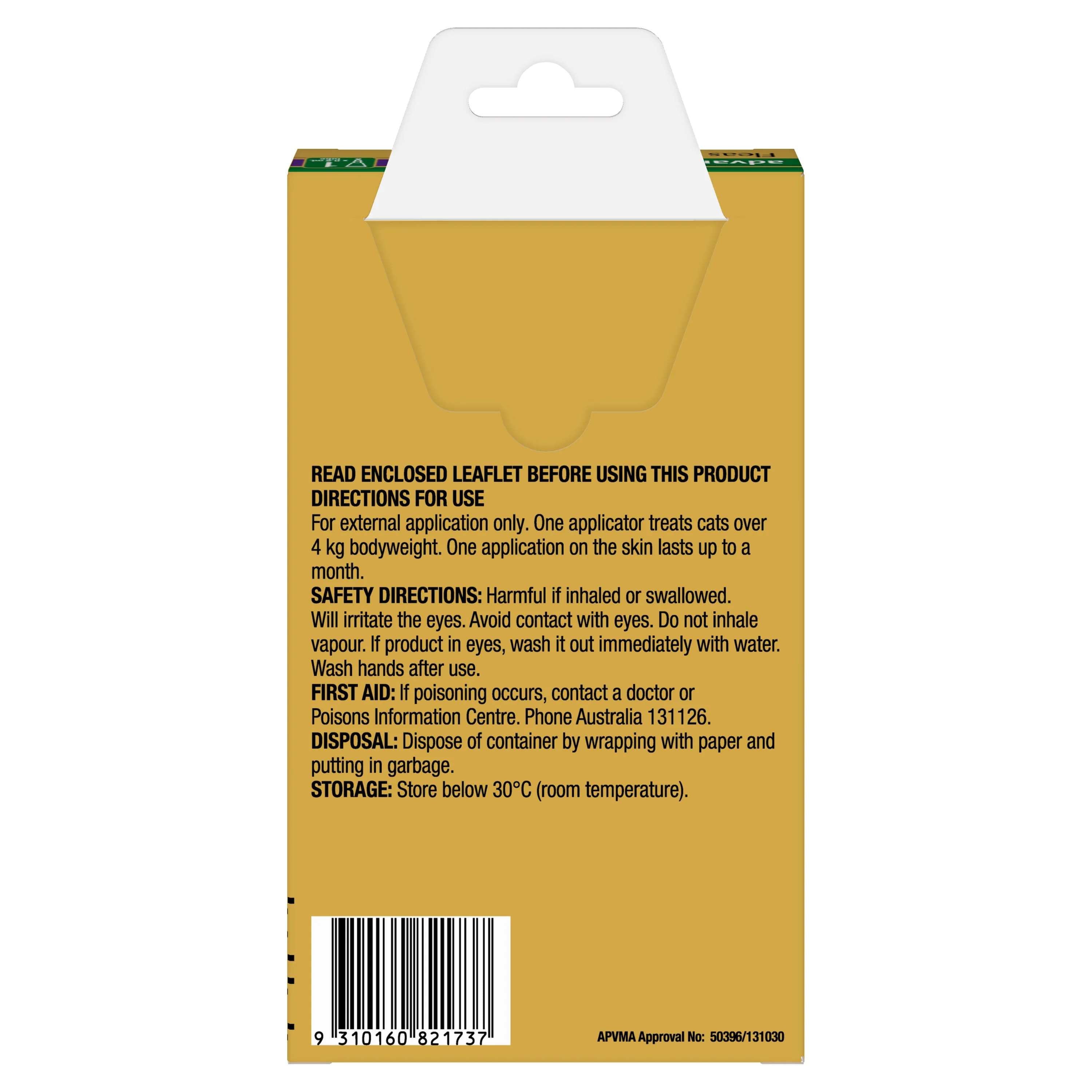 Advantage Flea Treatment for Cats 4kg Purple 1 Pack - Image 3