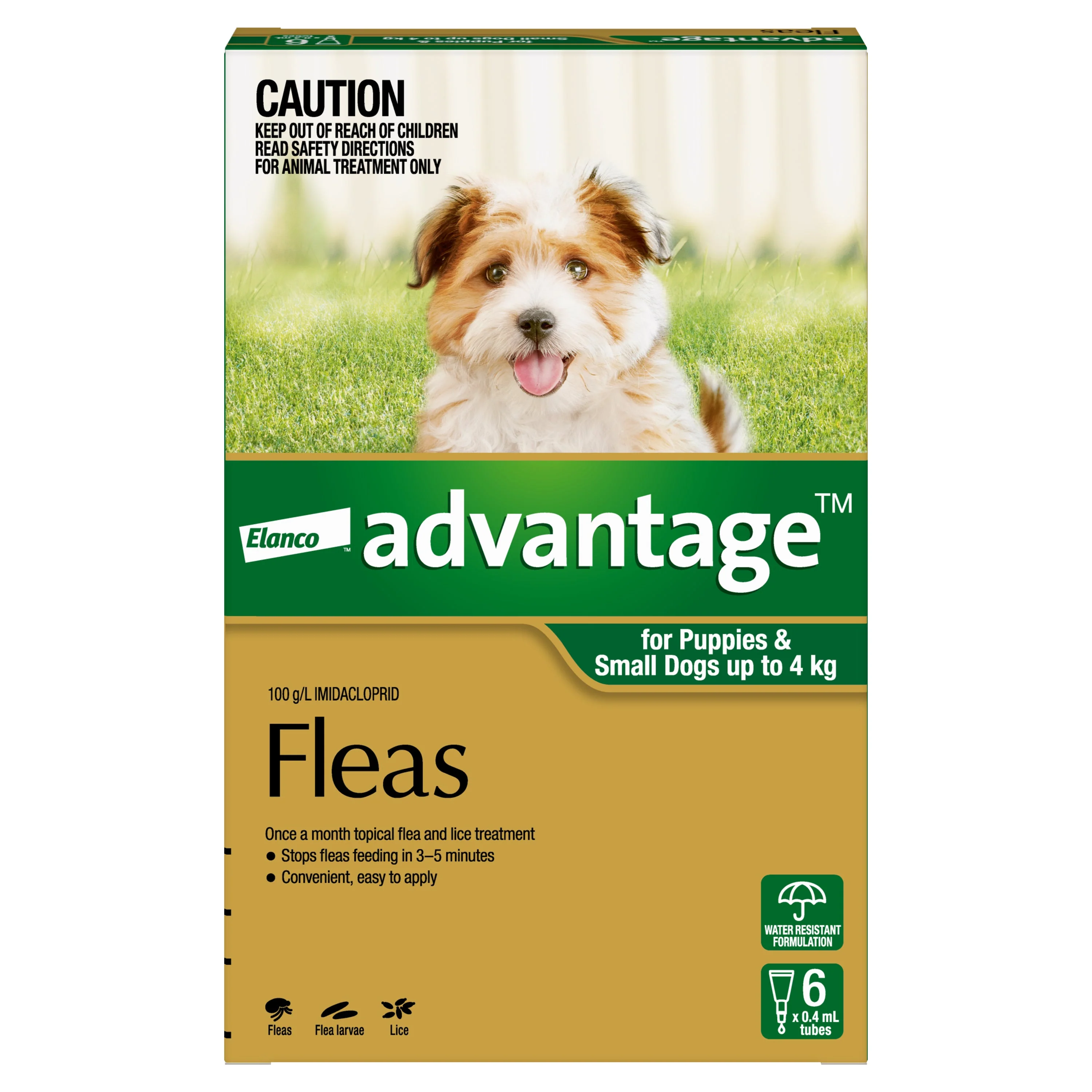 Advantage Flea Treatment for Dogs 0-4kg Green 6 Pack - Image 2