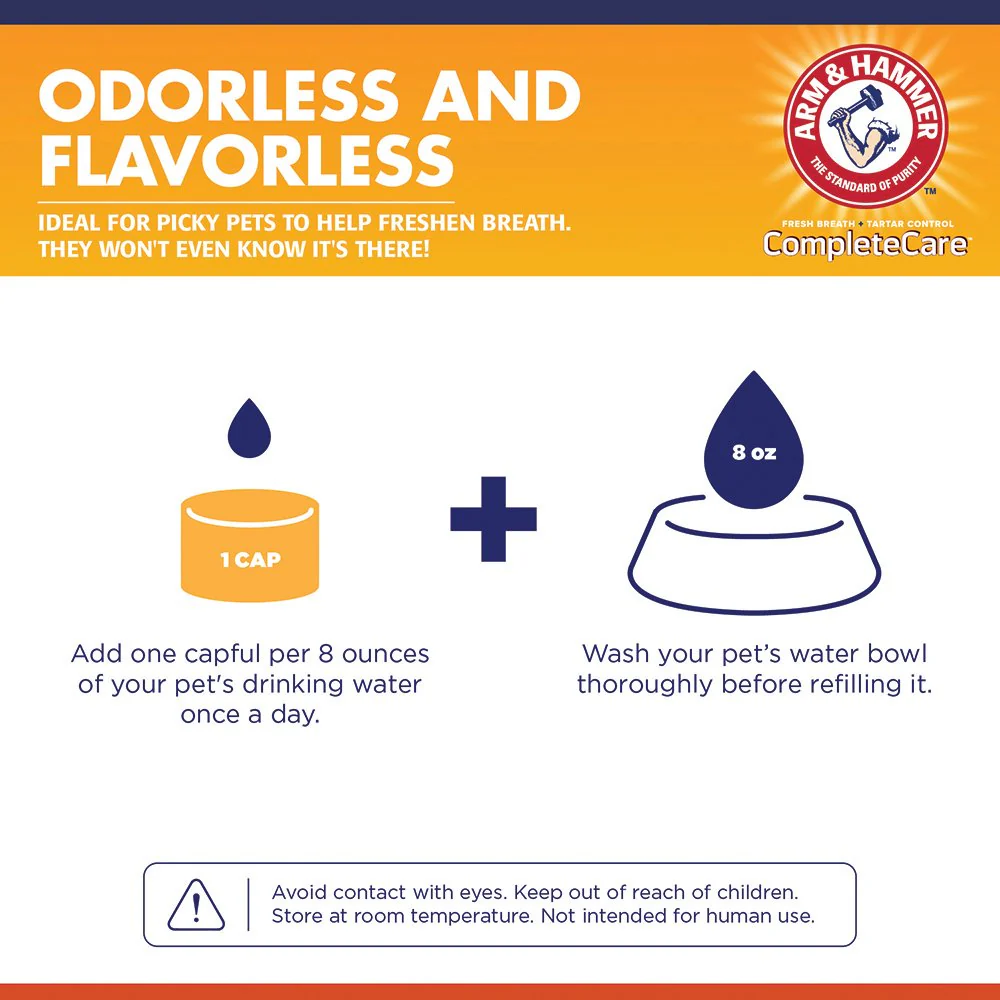 Arm & Hammer Complete Care Cat Dental Rinse 226ml - Image 2