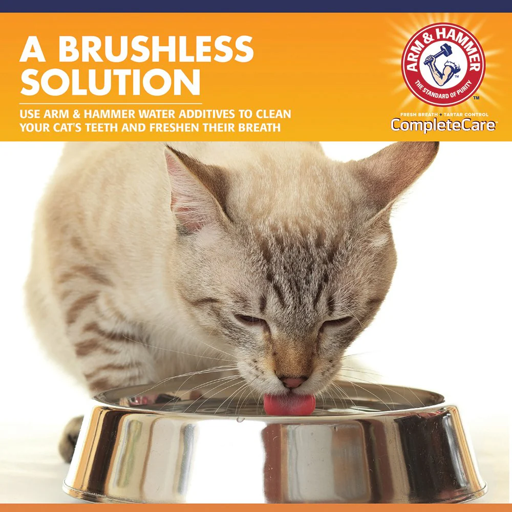 Arm & Hammer Complete Care Cat Dental Rinse 226ml - Image 3