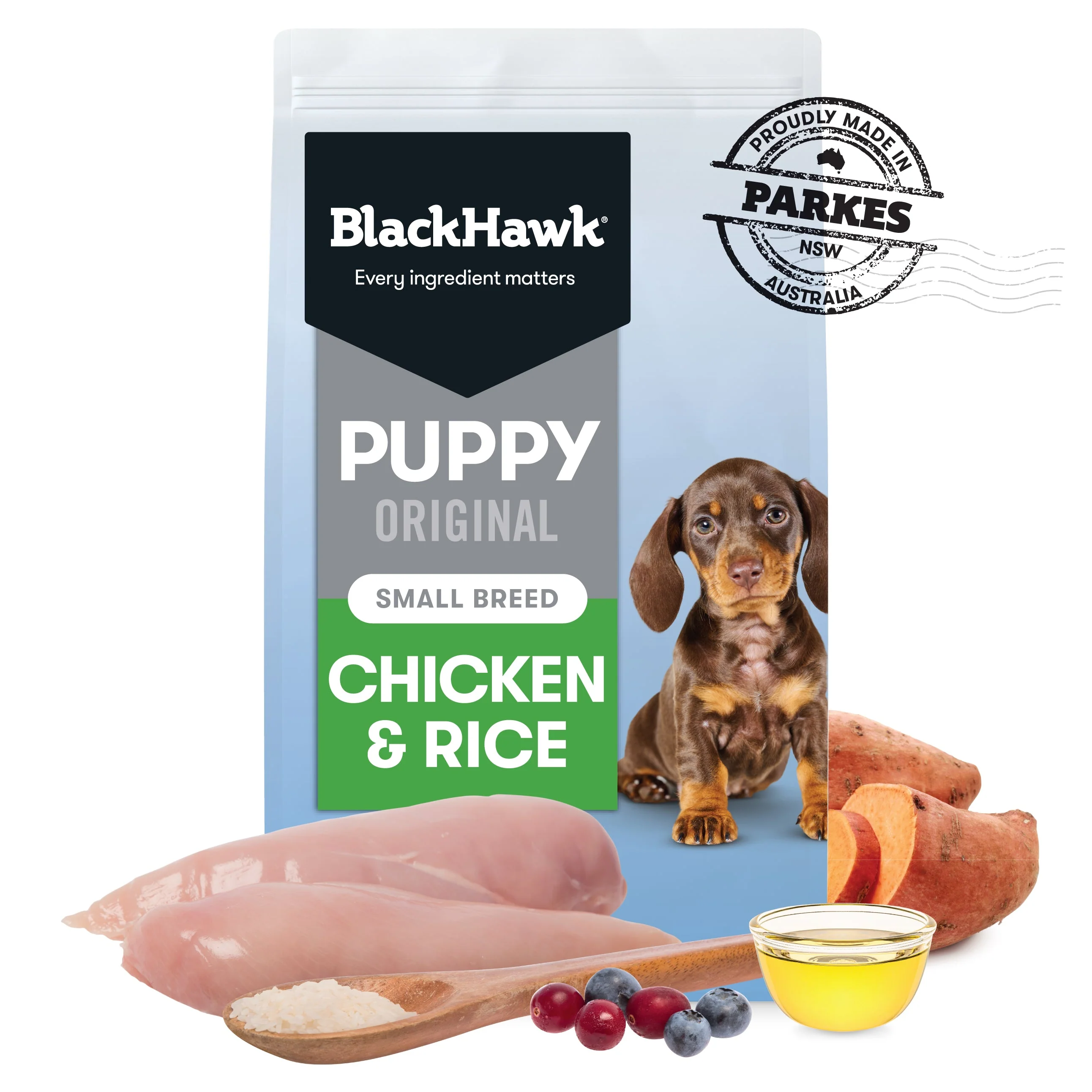 Black Hawk Chicken and Rice Small Breed Puppy Dry Dog Food 3kg - Image 3