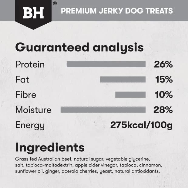 Black Hawk Dog Treats Beef Jerky Straps 100g - Image 8