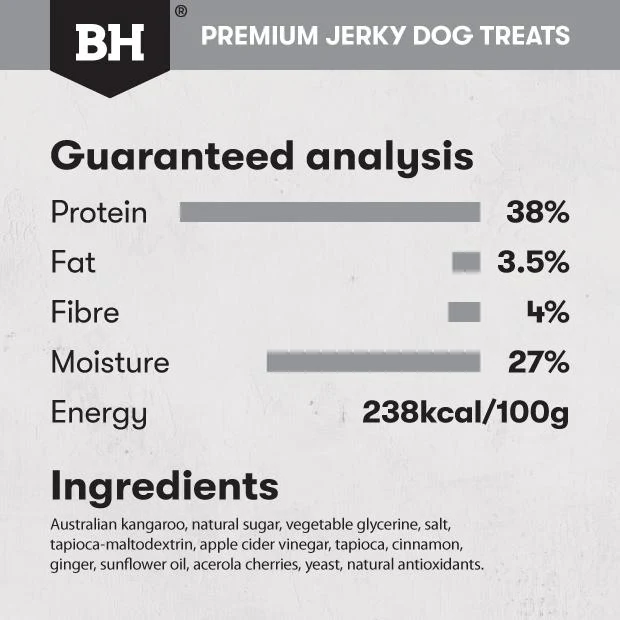 Black Hawk Dog Treats Kangaroo Jerky Sticks 100g - Image 8
