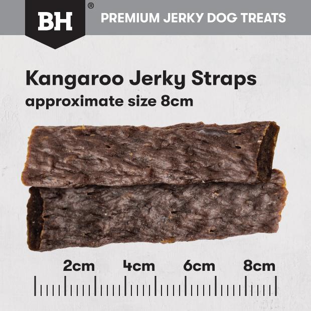 Black Hawk Dog Treats Kangaroo Jerky Straps 100g - Image 5