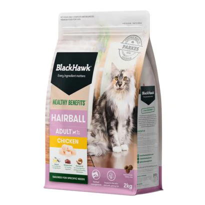 Black Hawk Healthy Benefits Hairball Chicken Cat Dry Food 2kg - Image 3