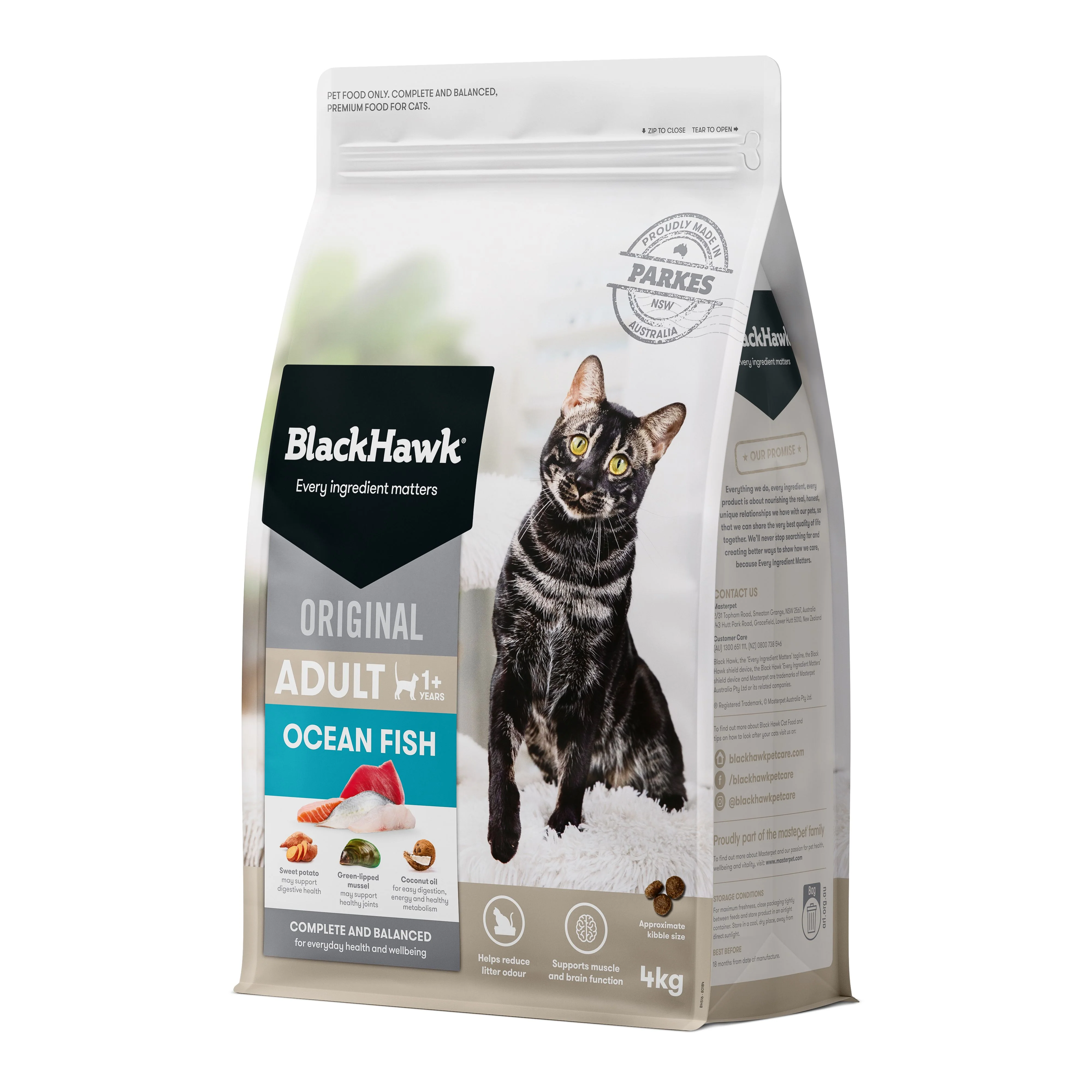 Black Hawk Ocean Fish Cat Dry Food 4kg - Image 3