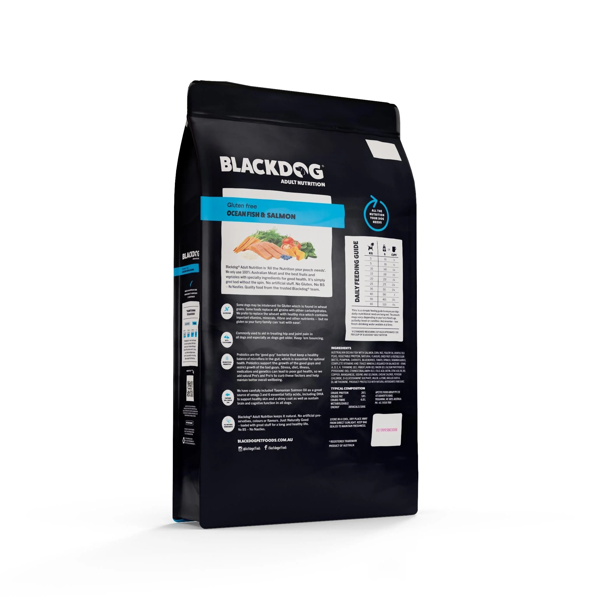 Blackdog Ocean Fish Salmon Rice and Vegetables Adult Dry Dog Food 9kg - Image 2