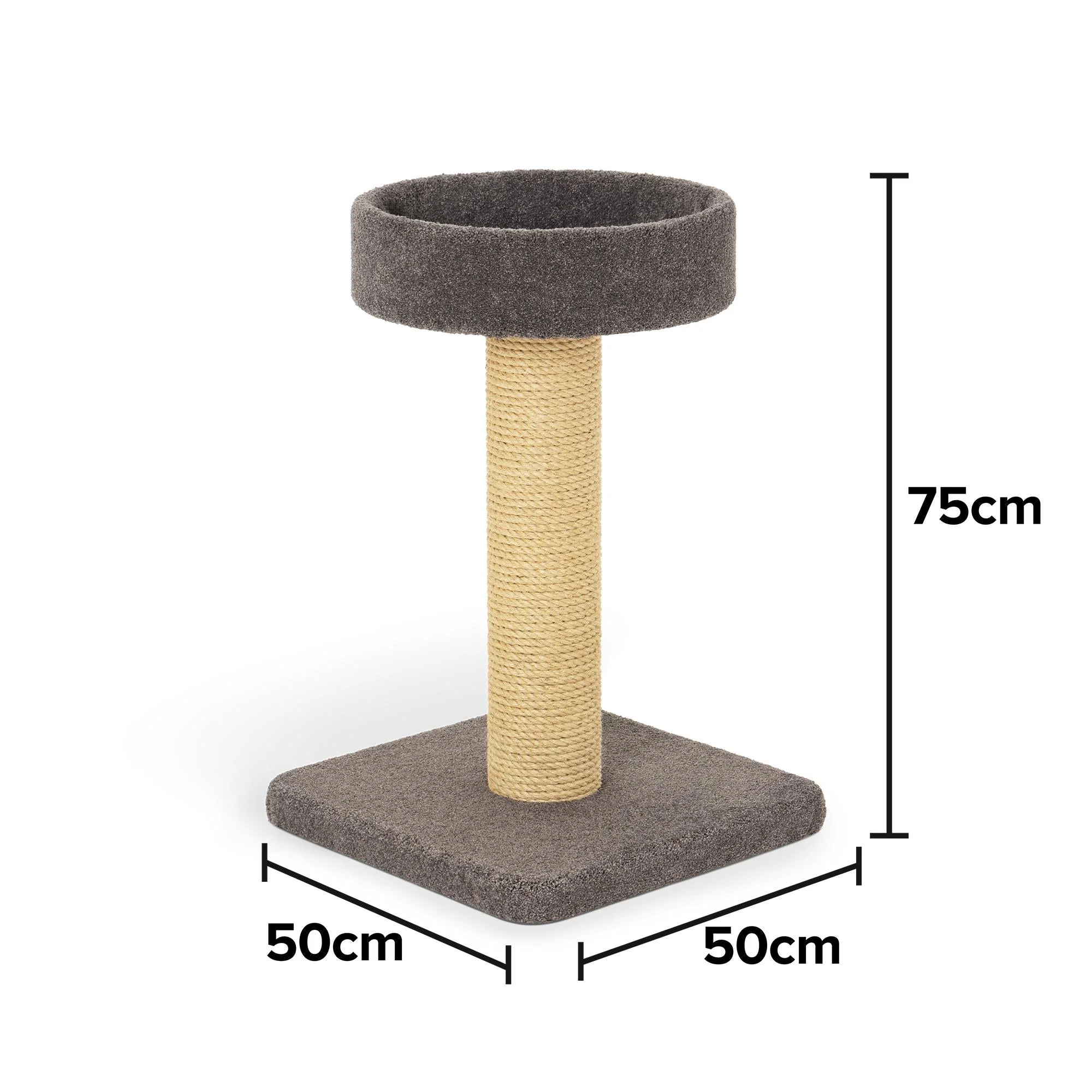 Bosscat Duke Premium Slate Scratcher with Natural Sisal Post - Image 3
