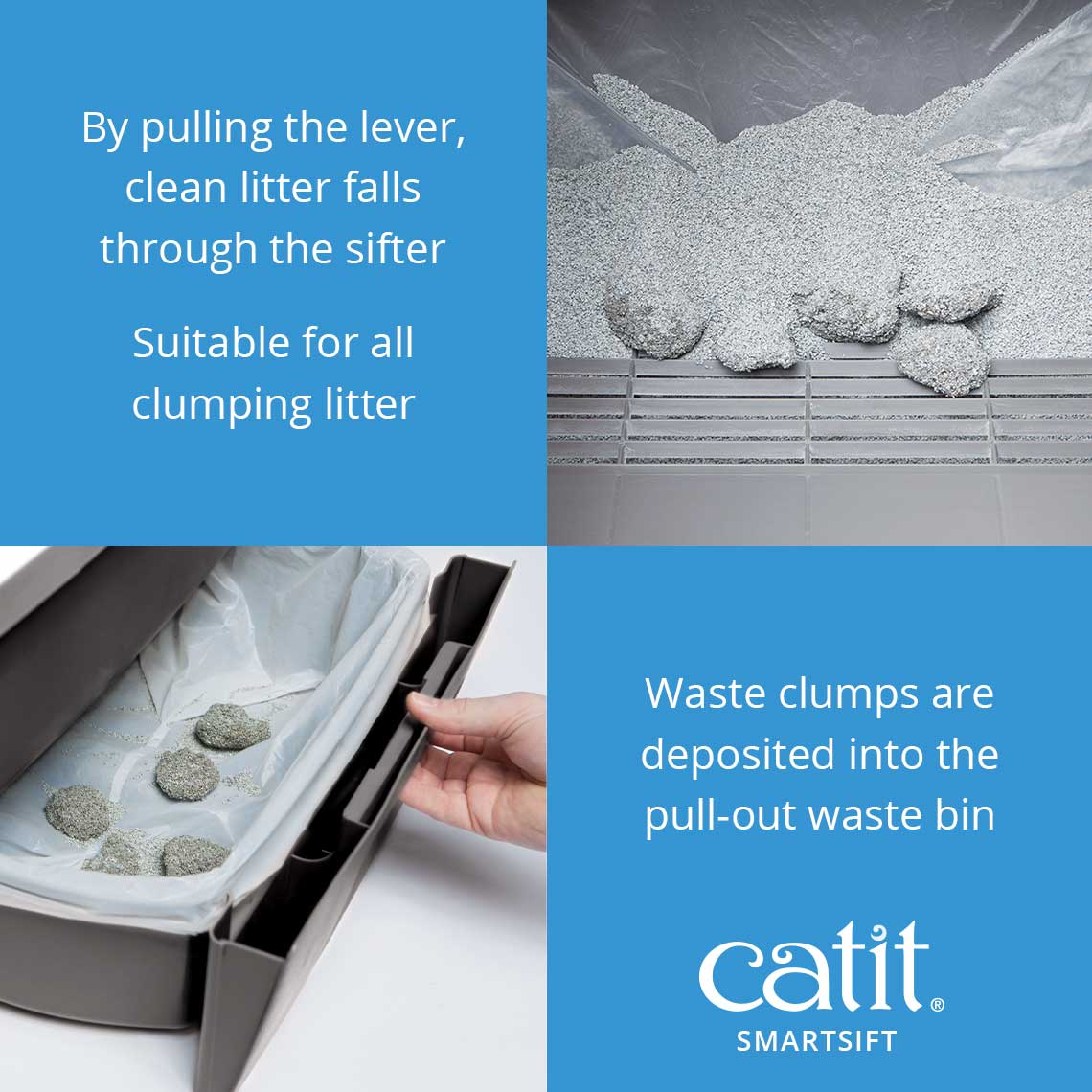 Catit SmartSift Easy Scooping Cat Litter Tray - Image 4