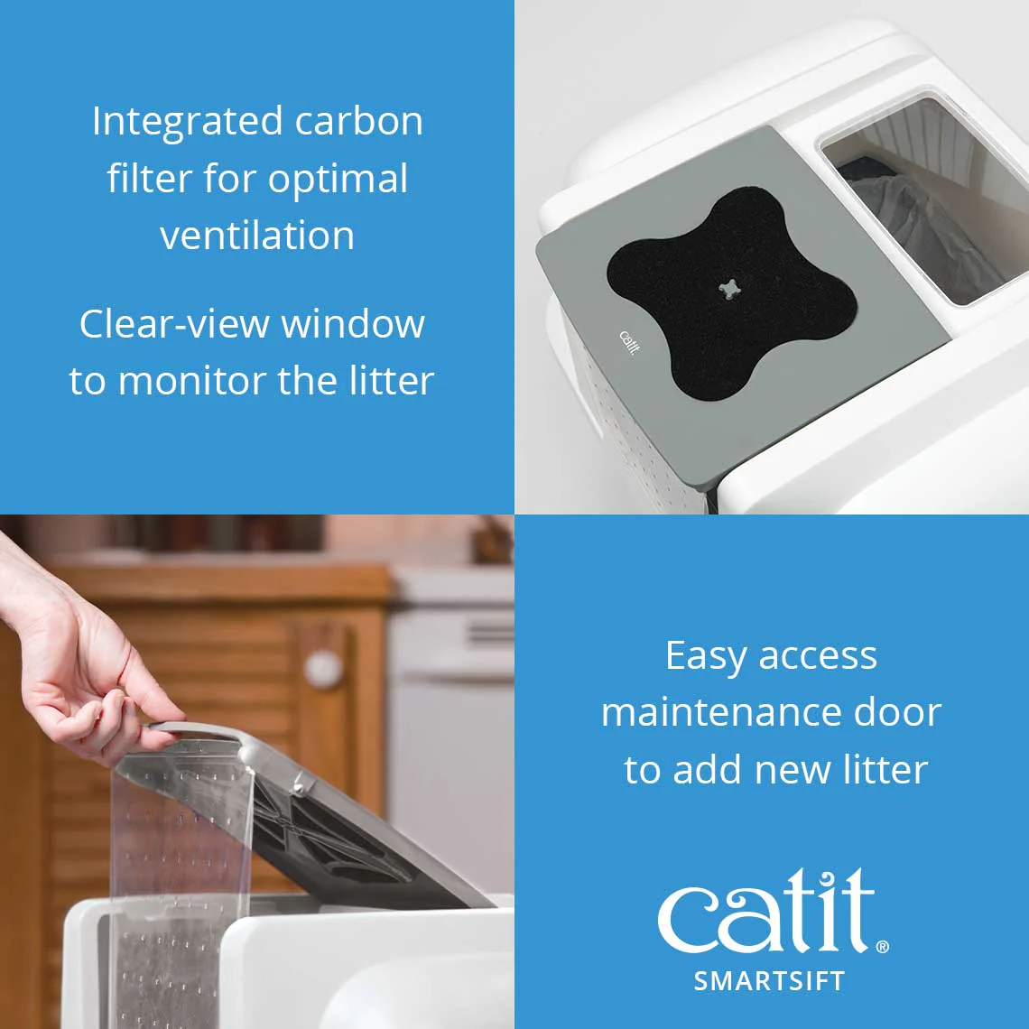 Catit SmartSift Easy Scooping Cat Litter Tray - Image 5