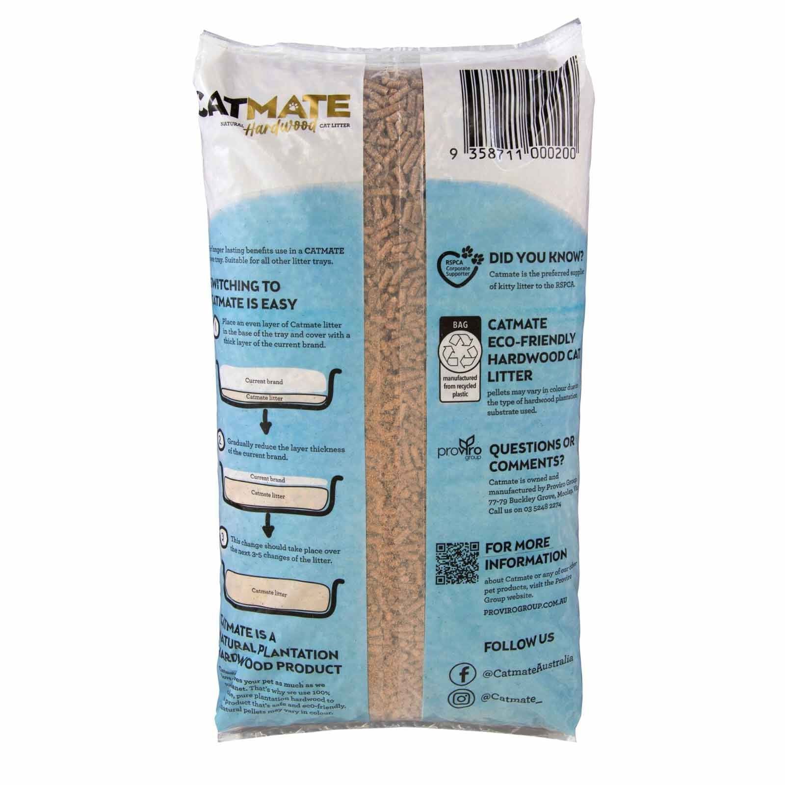 ~Catmate Hardwood Pellet Cat Litter 10kg - Image 2