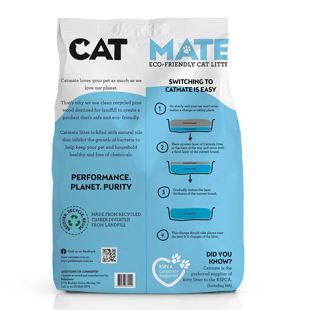 Catmate Eco-Friendly Wood Pellet Cat Litter 15kg - Image 2