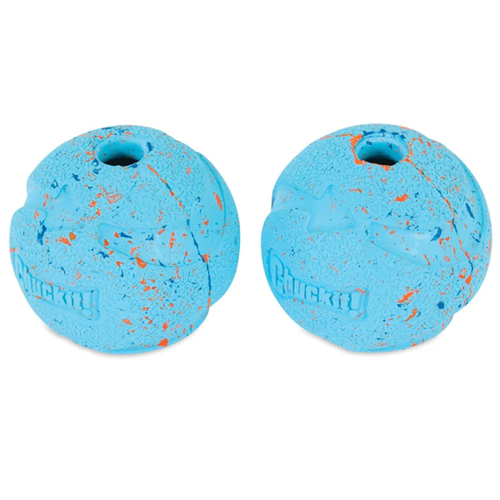 Chuckit Rebounce Recycled Rubber Ball Medium Dog Toy 2 Pack - Image 2