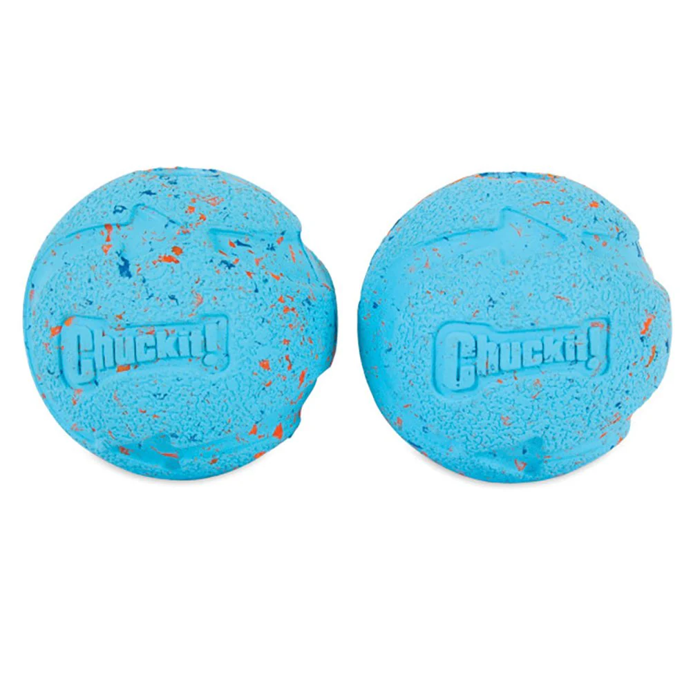 Chuckit Rebounce Recycled Rubber Ball Medium Dog Toy 2 Pack - Image 3