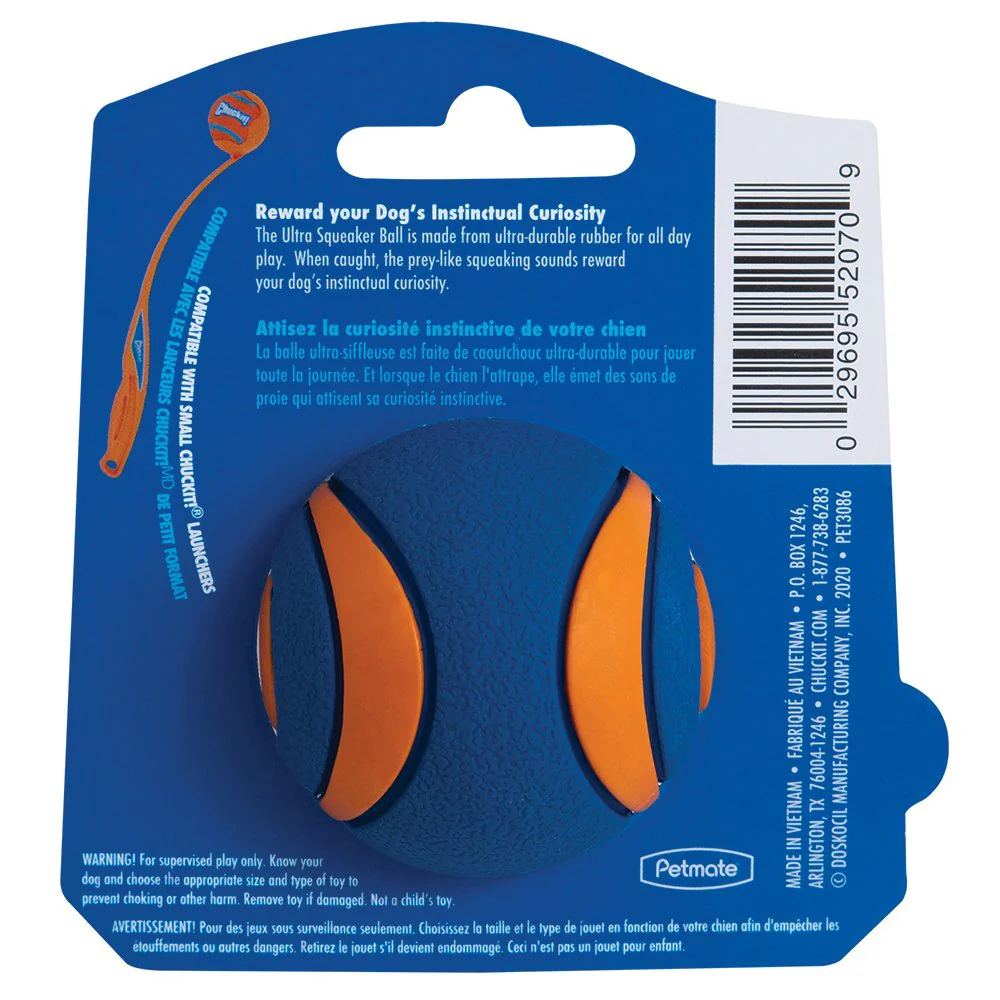 Chuckit Ultra Squeaker Ball Small Dog Toy - Image 2