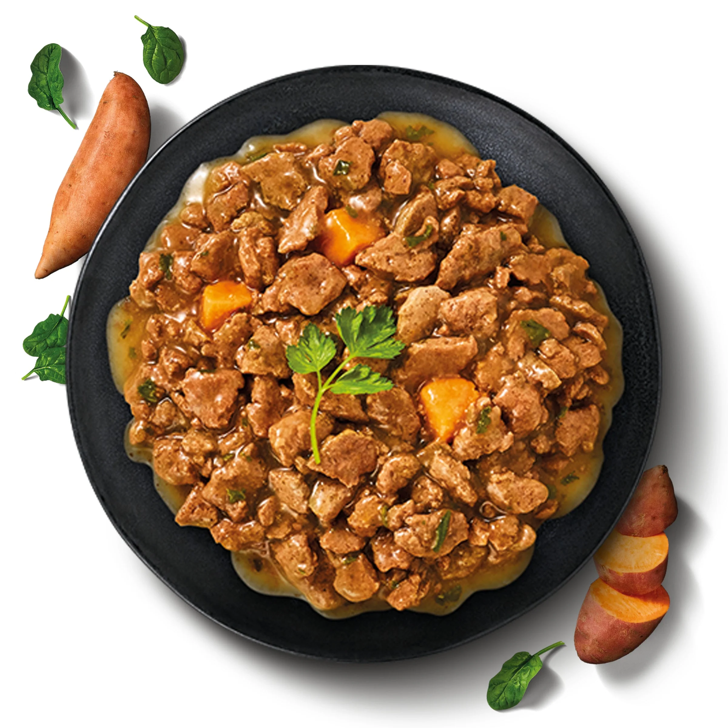Dine Farm Collection Salmon Sweet Potato and Spinach Adult Cat Wet Food 85g x 7 - Image 2