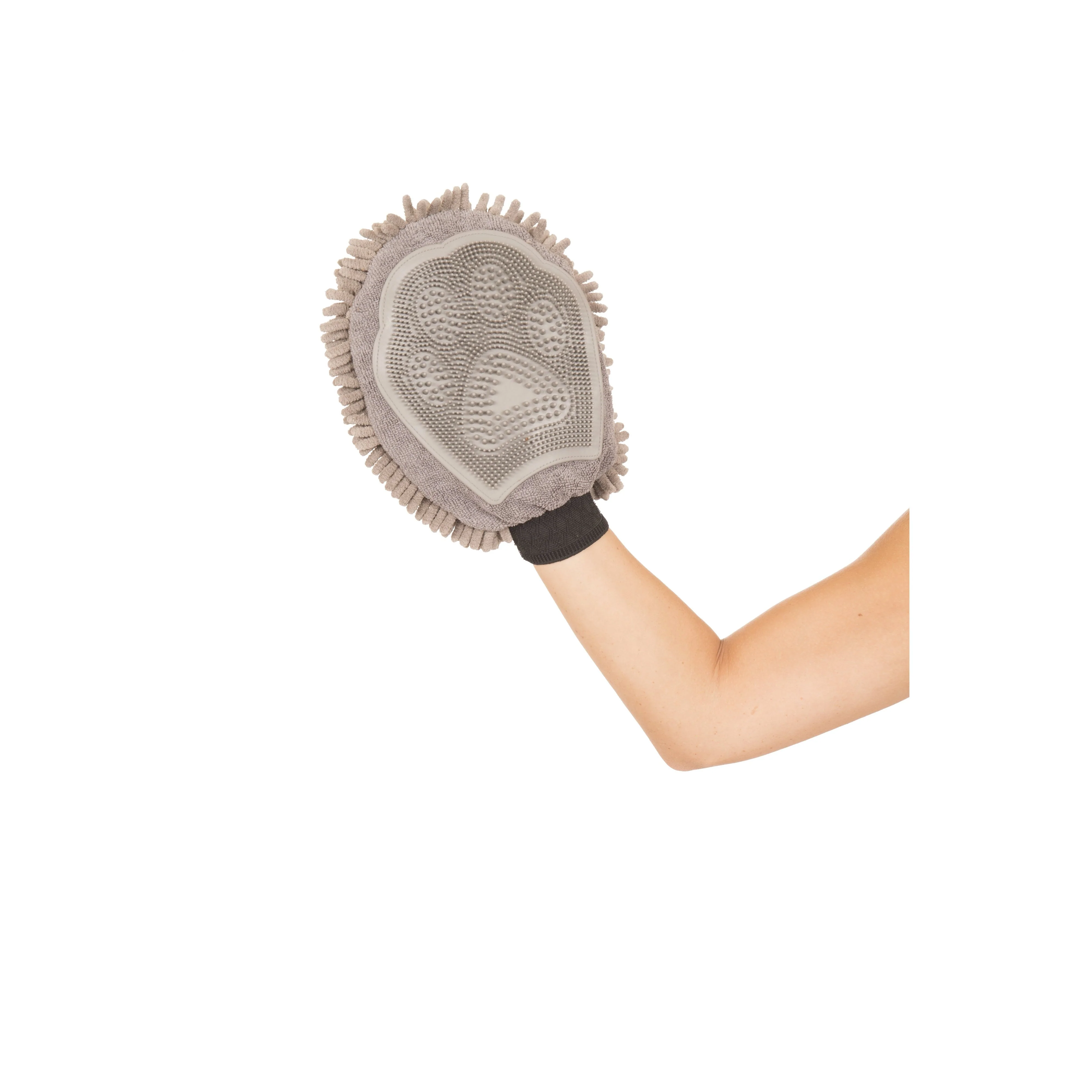 Dog Gone Smart Dirty Dog Grooming Mitt Misty Grey - Image 4