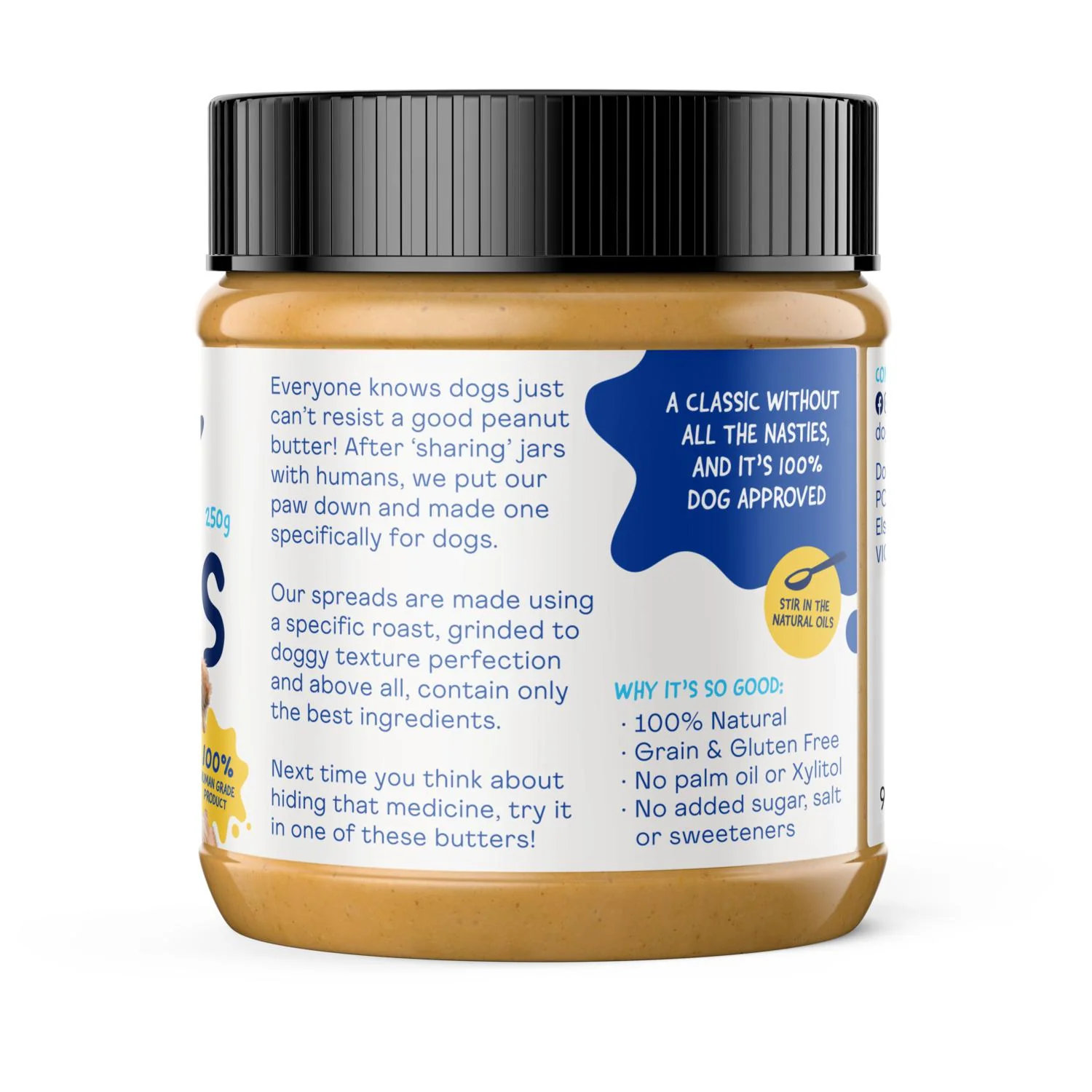Doggylicious Original Doggy Peanut Butter 250g - Image 3