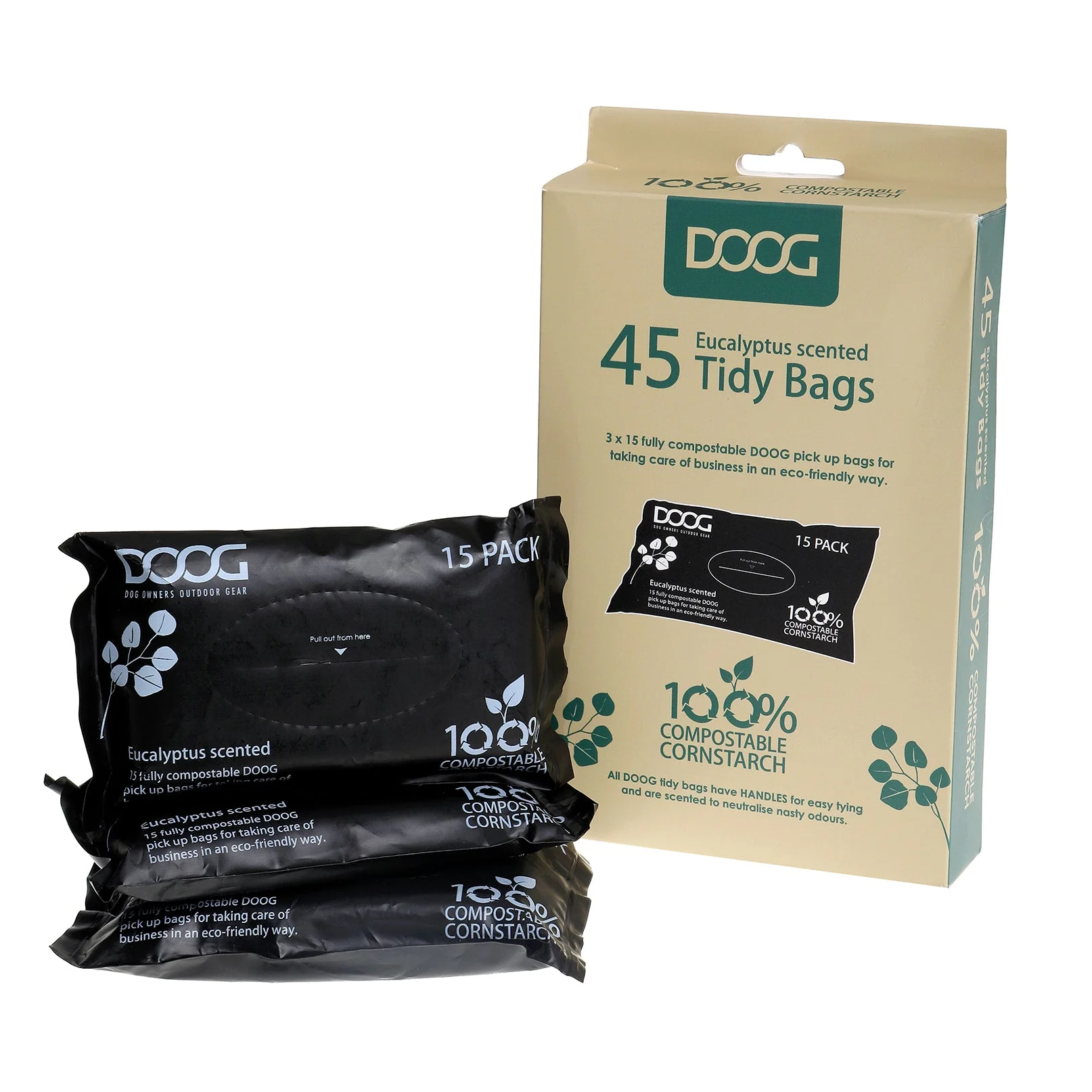 Doog Compostable Dog Poop Bags 45 Pack - Image 2