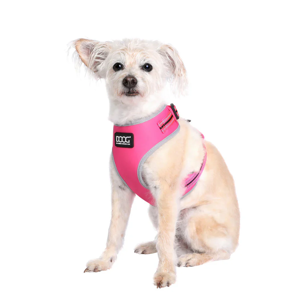 DOOG Neoflex Neoprene Lady Neon Pink Dog Harness Extra Large - Image 3