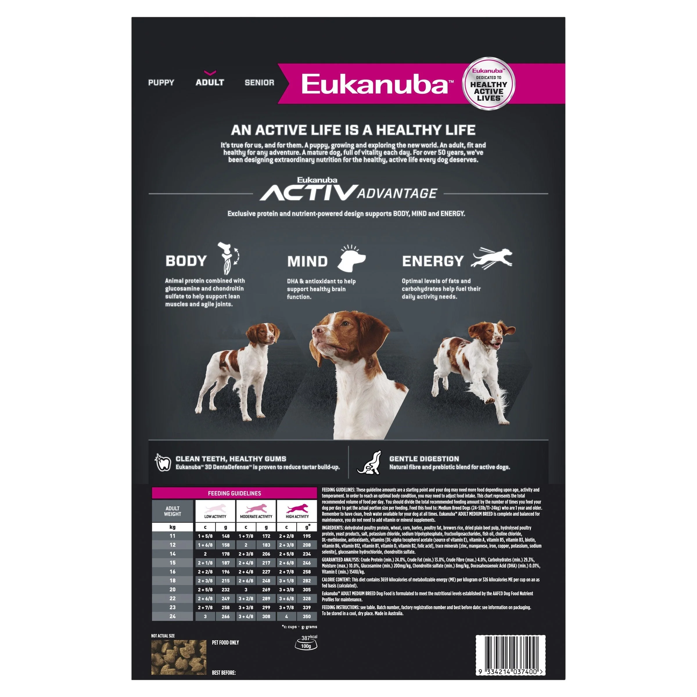 Eukanuba Dog Adult Medium Breed Dry Food 15kg - Image 4