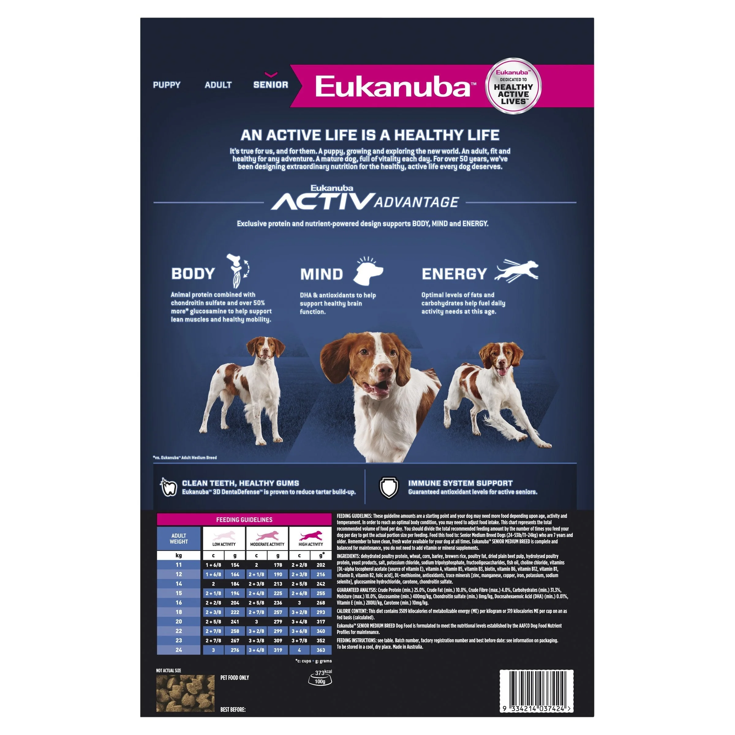 Eukanuba Dog Senior Medium Breed Dry Food 15kg - Image 4