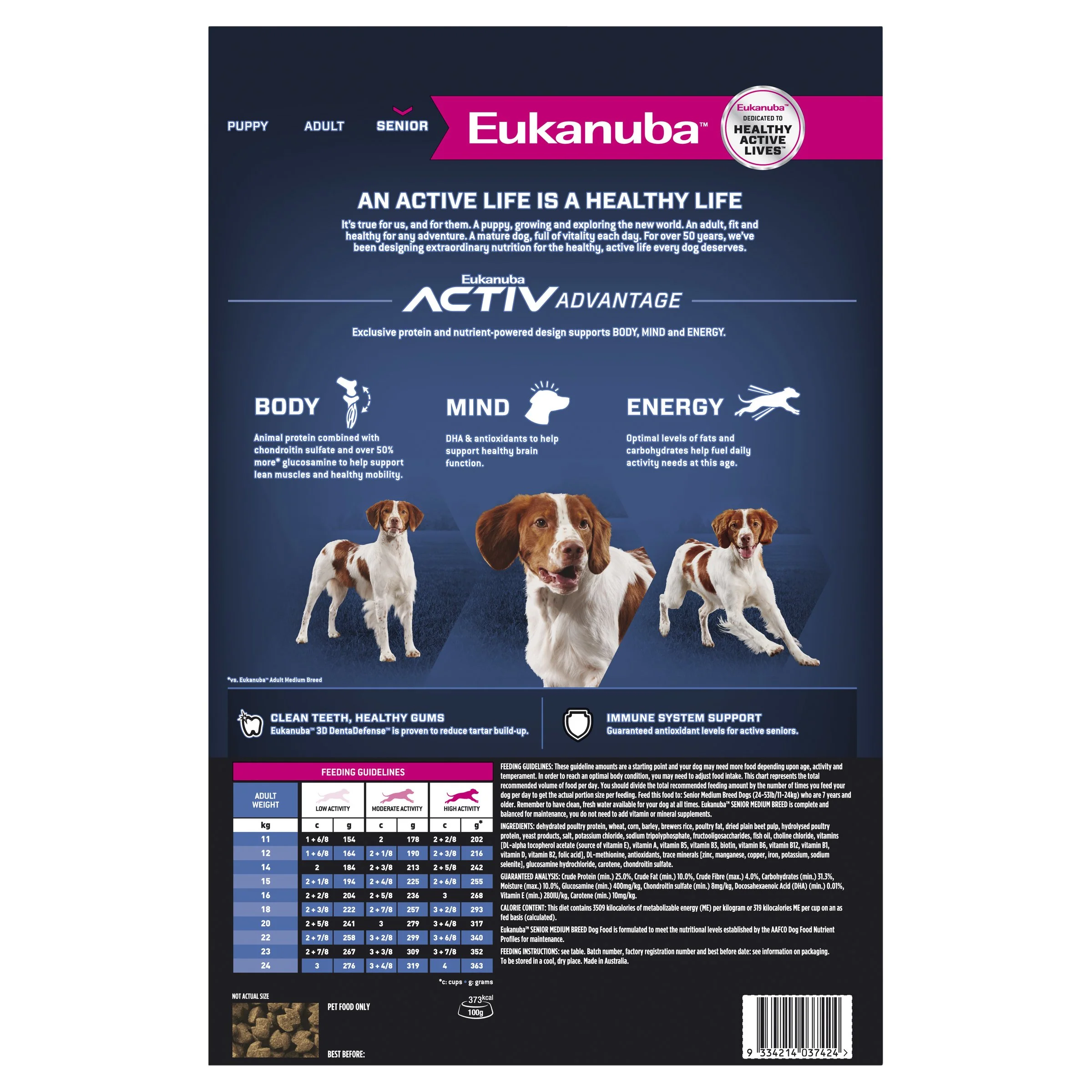 Eukanuba Dog Senior Medium Breed Dry Food 3kg - Image 4