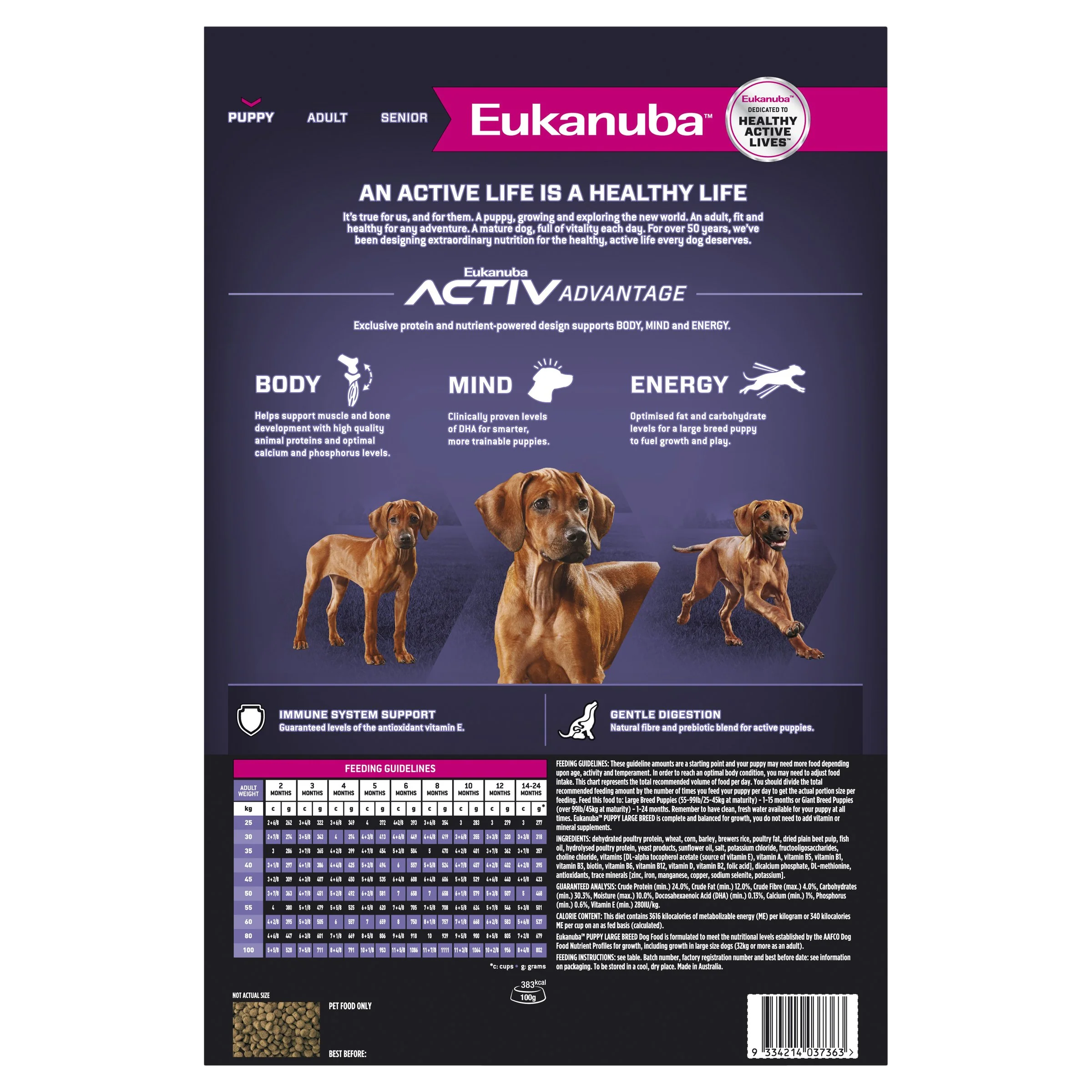 Eukanuba Dog Puppy Large Breed Dry Food 3kg - Image 4