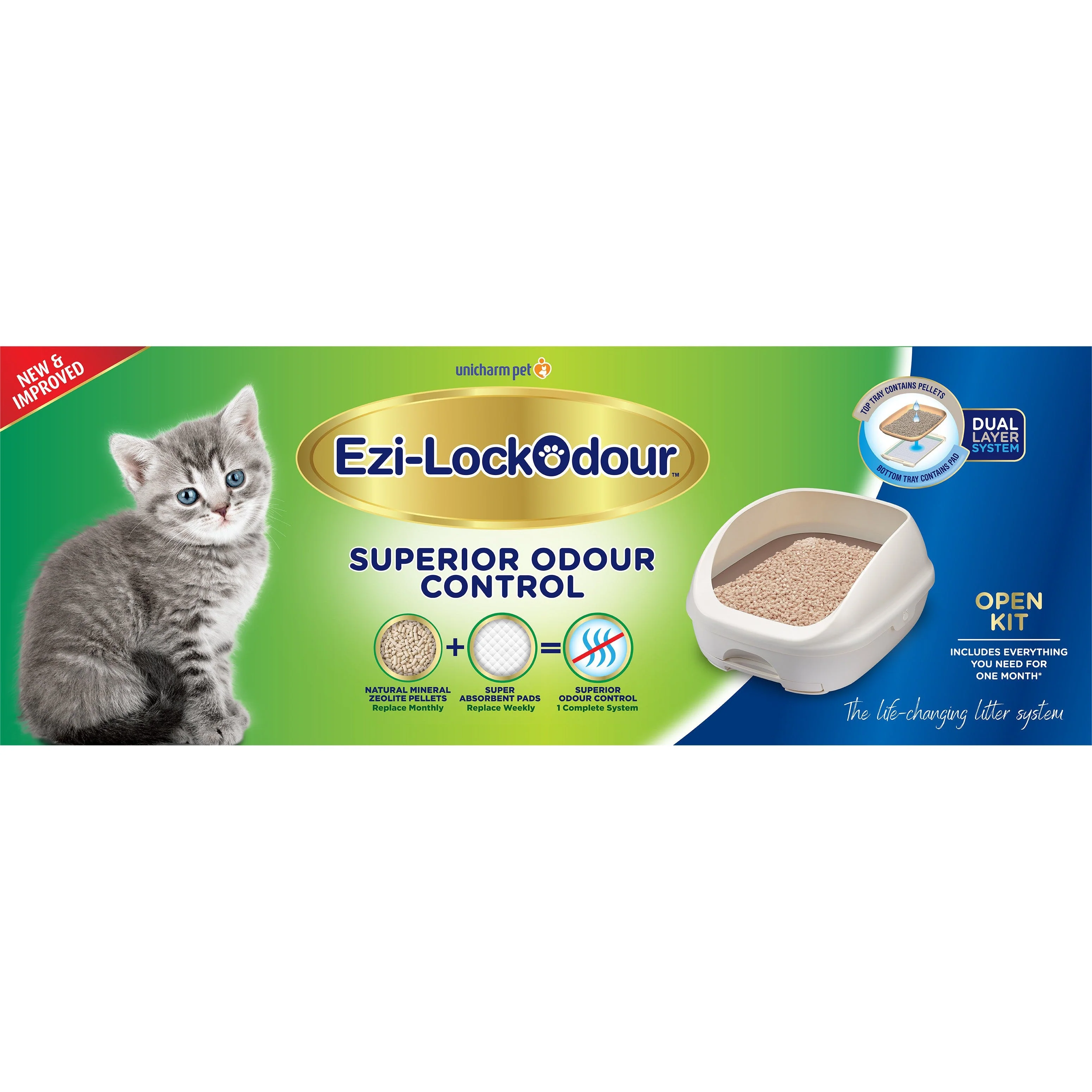Ezi-LockOdour Dual Layer Cat Litter System Litter Tray - Image 2