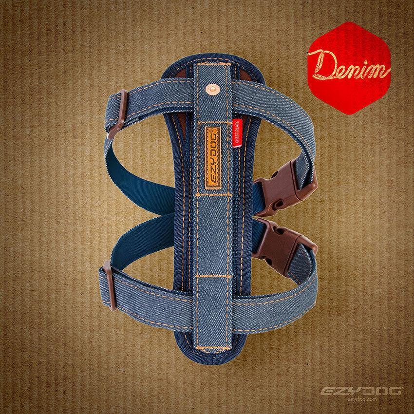 EzyDog Chestplate Dog Harness Denim Medium - Image 6