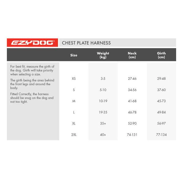 EzyDog Chestplate Dog Harness Denim Medium - Image 8