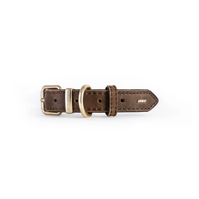 EzyDog Oxford Leather Dog Collar Brown Small - Image 3