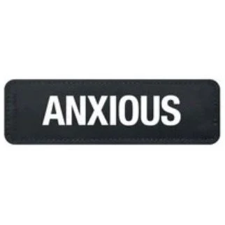 EzyDog Side Patch Label Anxious for Saddle Bags, Convert and Express Harness Large - Image 2