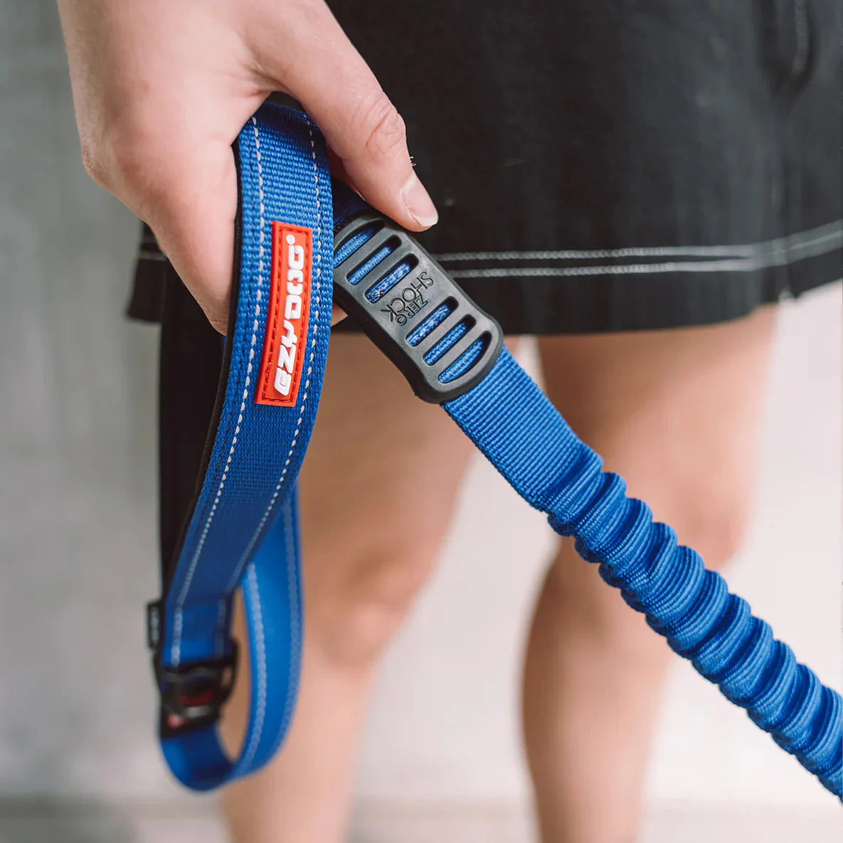 EzyDog Zero Shock Dog Lead Blue Denim Large 48inch - Image 4
