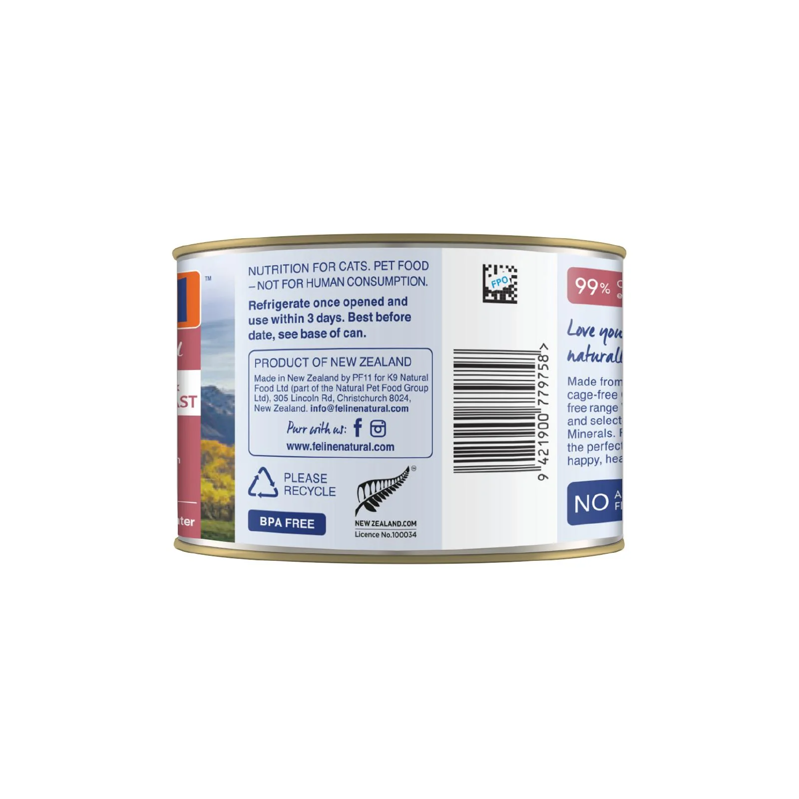 Feline Natural Chicken and Venison Feast Wet Cat Food 170g - Image 4