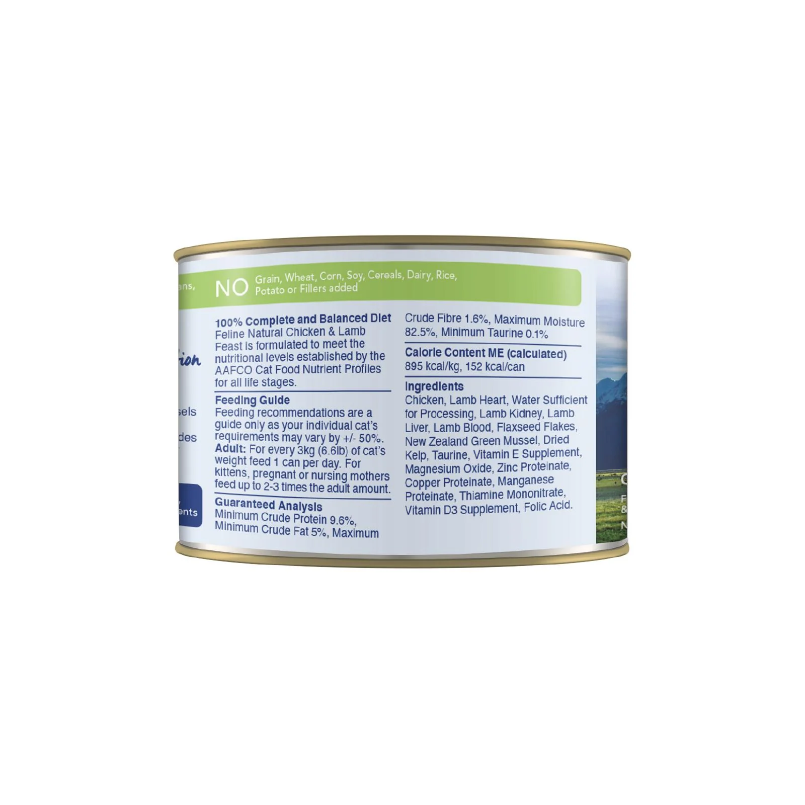 Feline Natural Chicken and Lamb Feast Wet Cat Food 170g x 12 - Image 3