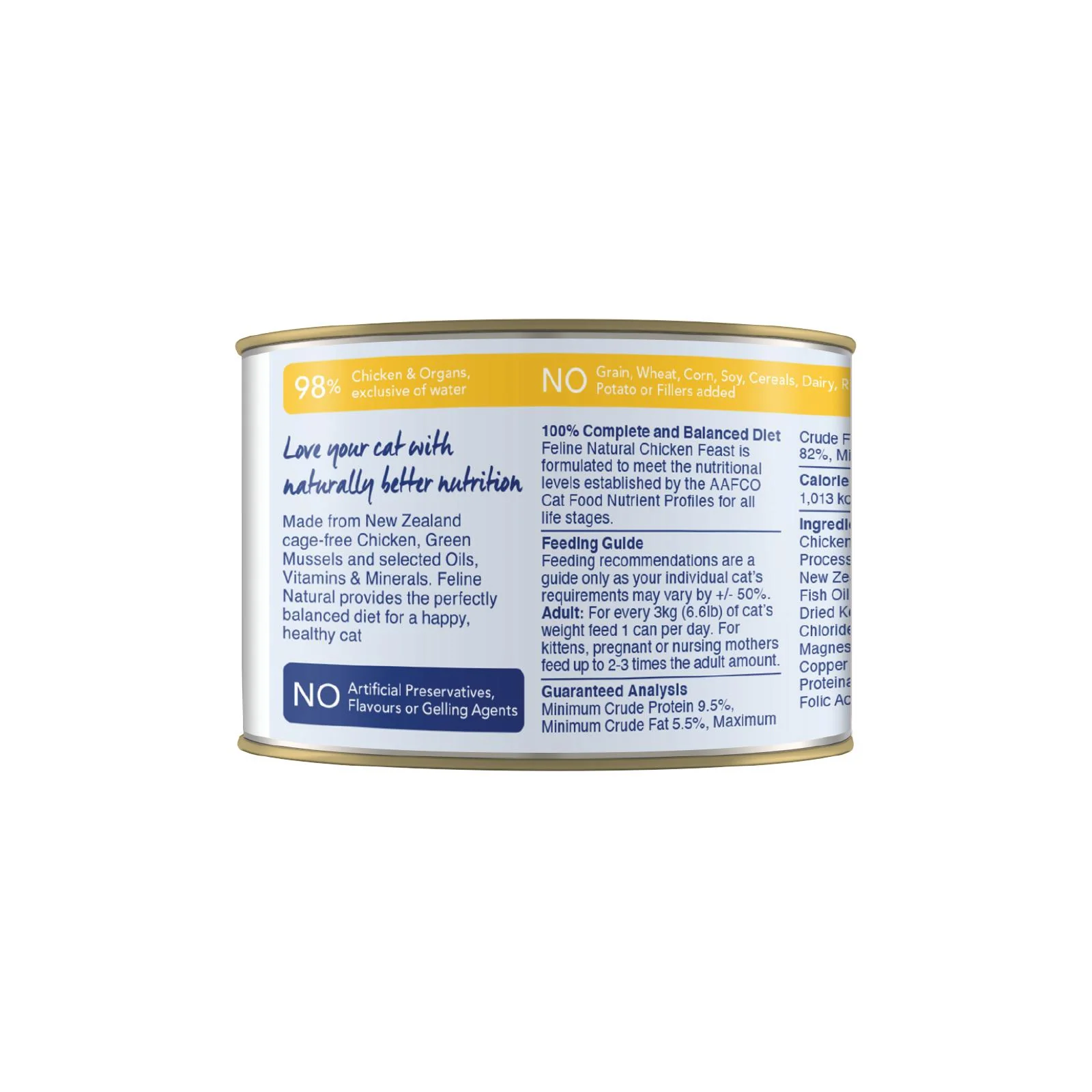 Feline Natural Chicken Feast Wet Cat Food 170g x 12 - Image 2