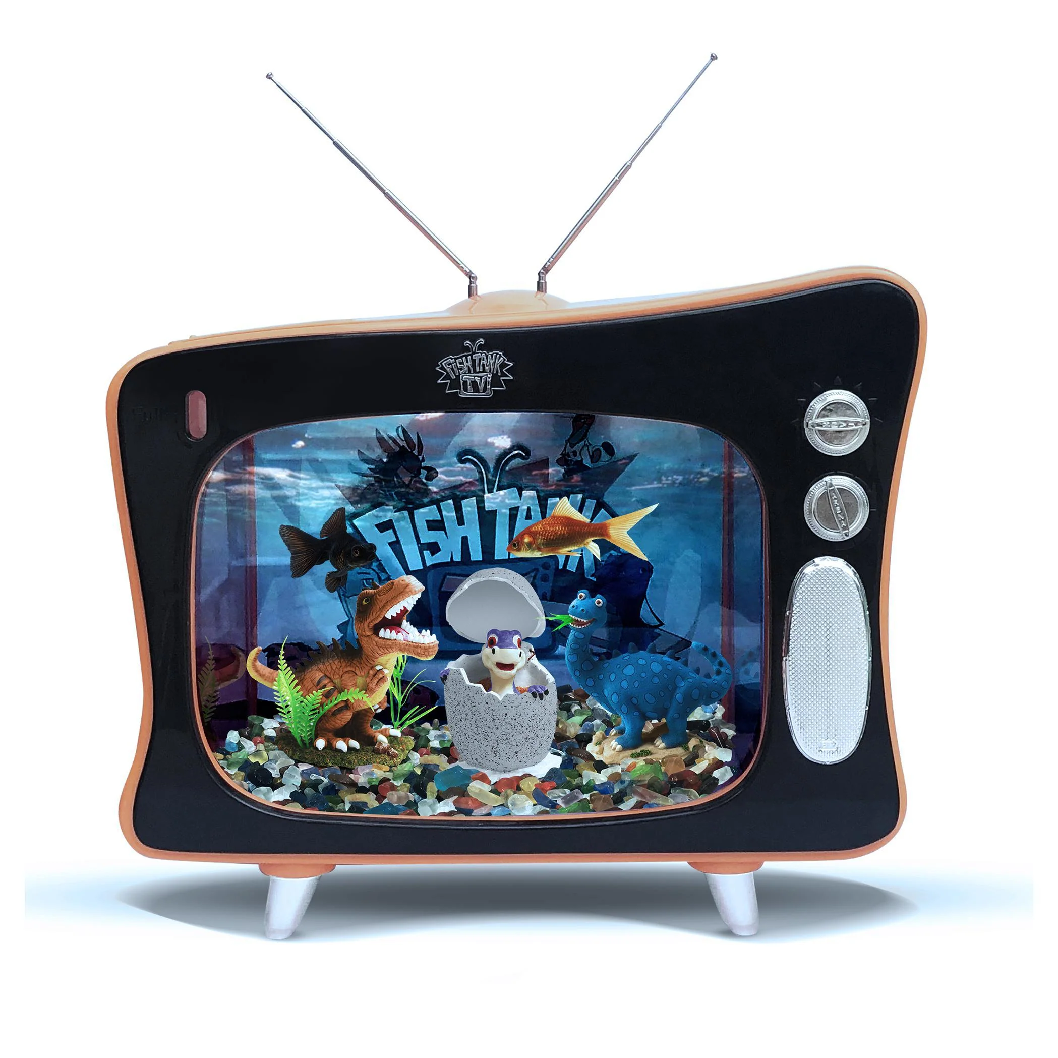 Fish Tank TV Jurassic Land Rex *** - Image 8