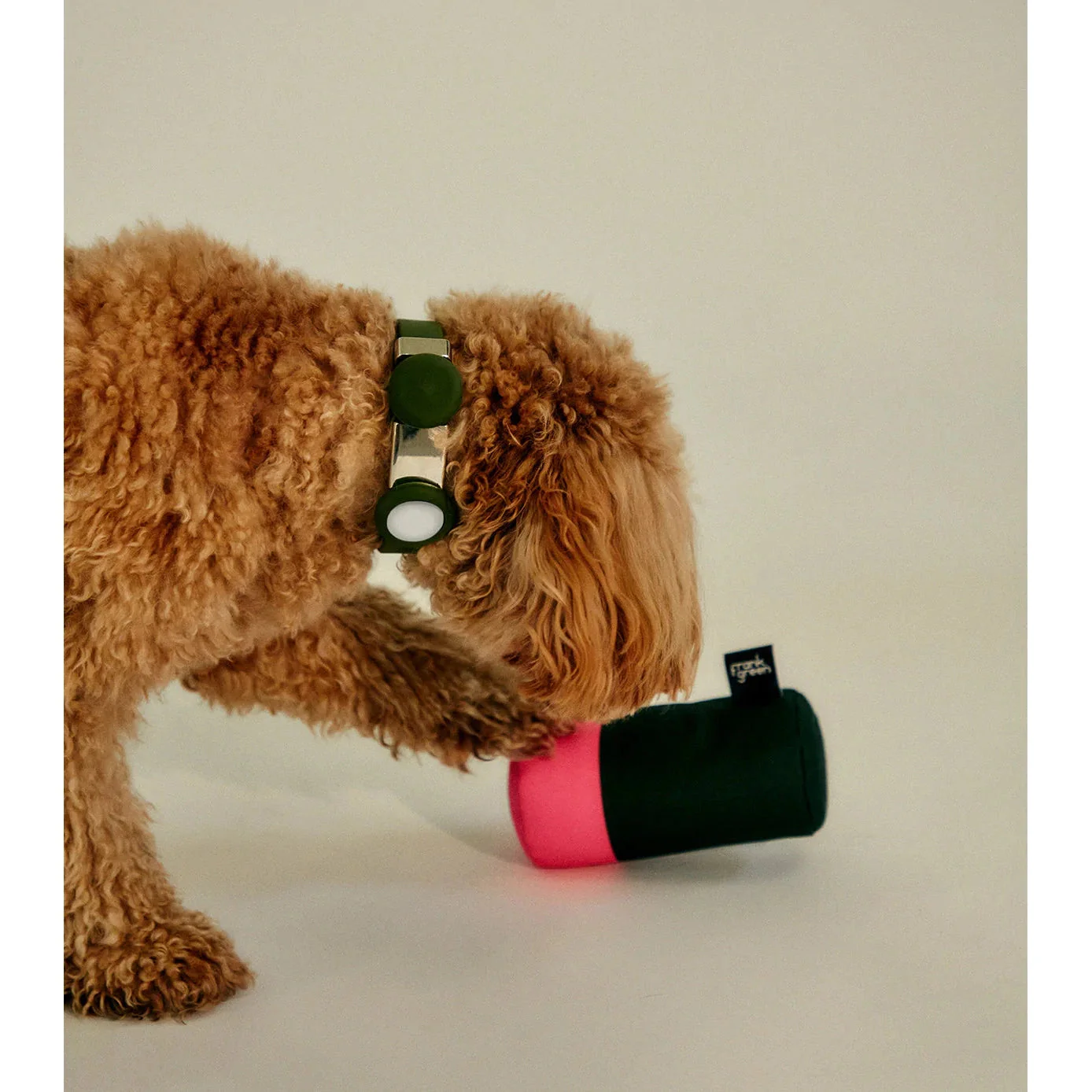 frank green Lilac Haze and Neon Orange Squeaky Bottle Dog Toy - Image 2