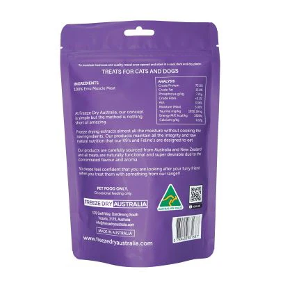 Freeze Dry Australia Emu Cookie Natural Treats for Cats and Dogs 100g - Image 3