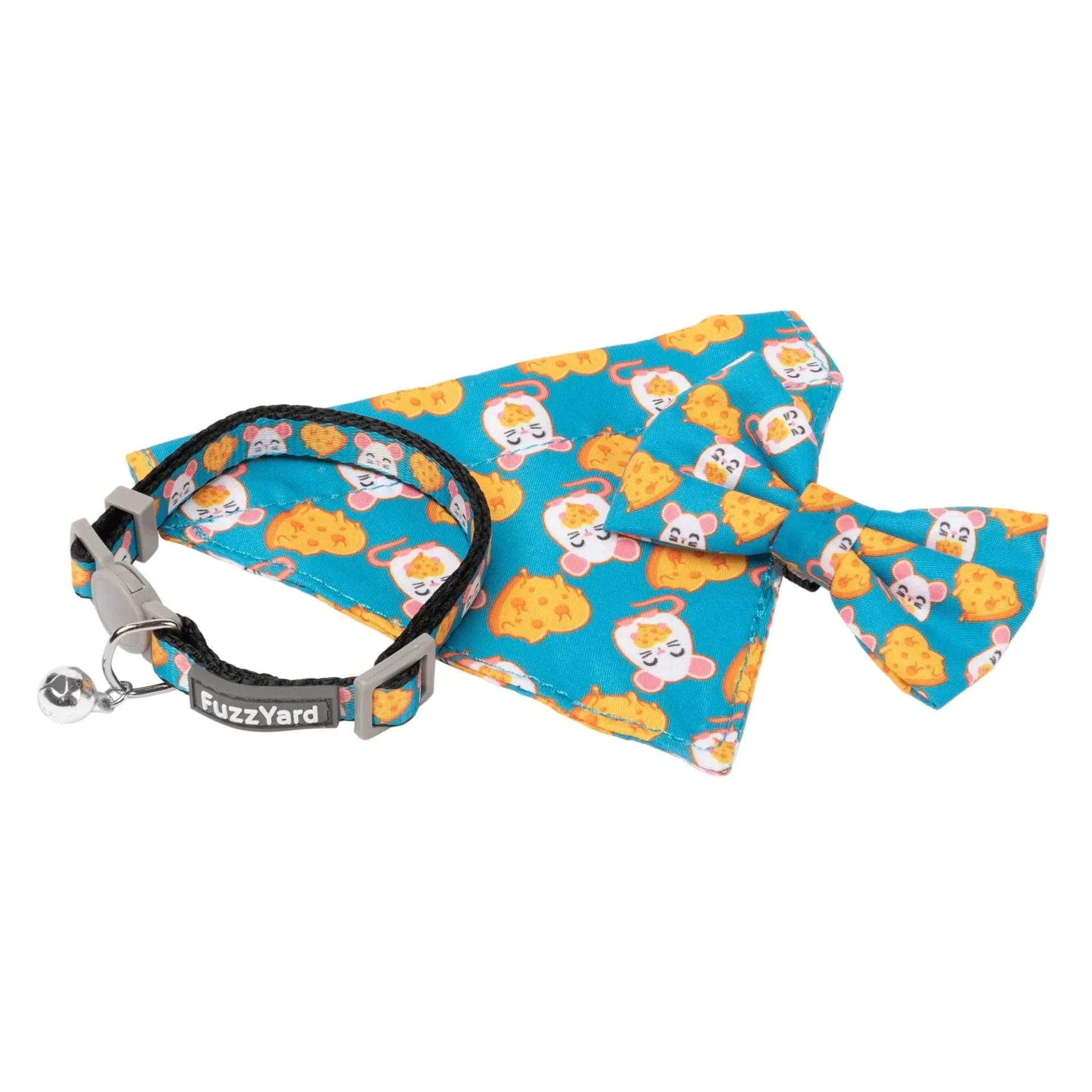 FuzzYard Cheesy Hearts Cat Collar Fashion Pack