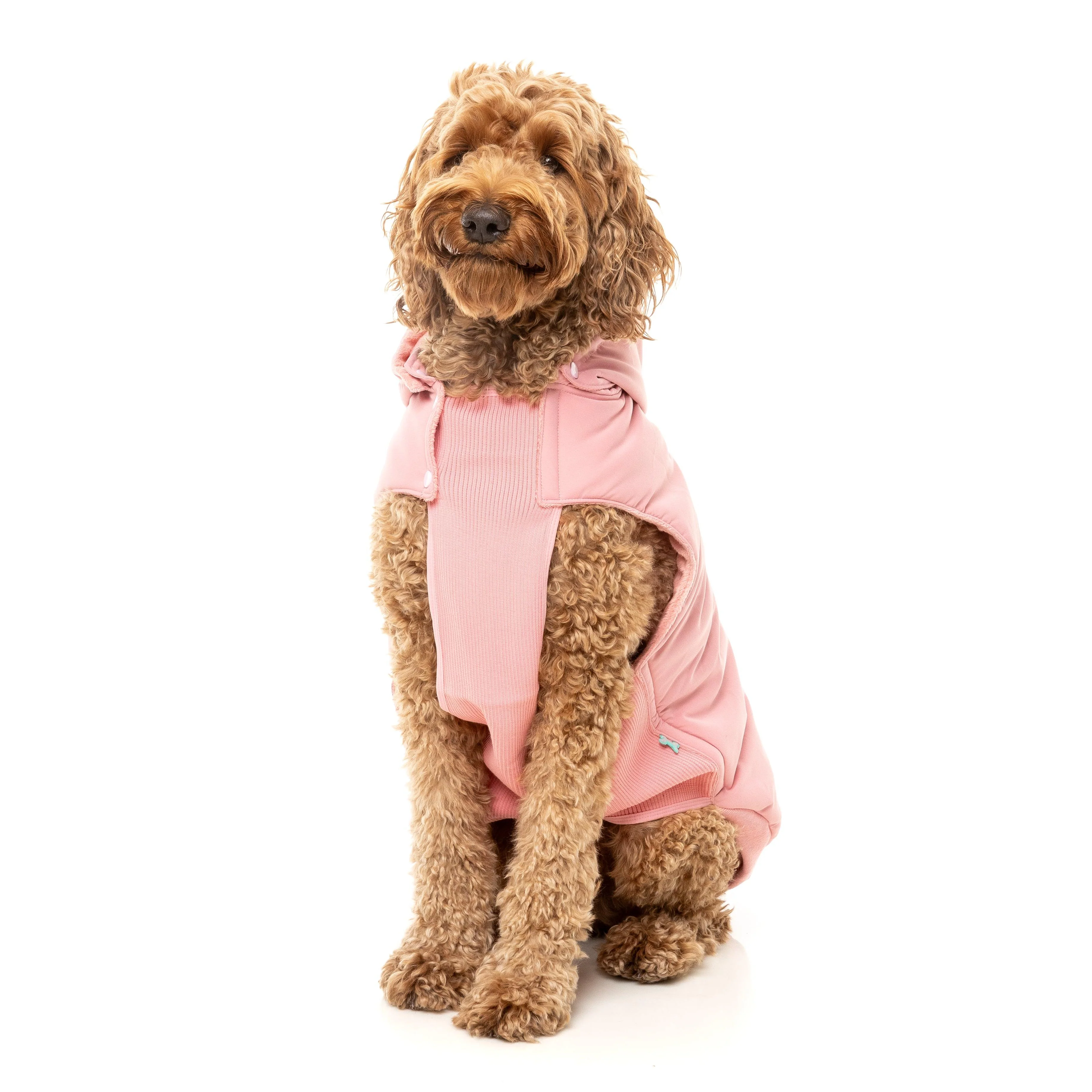 FuzzYard Dog Apparel Essential Padded Hooded Jacket Pink Size 4 *** - Image 3