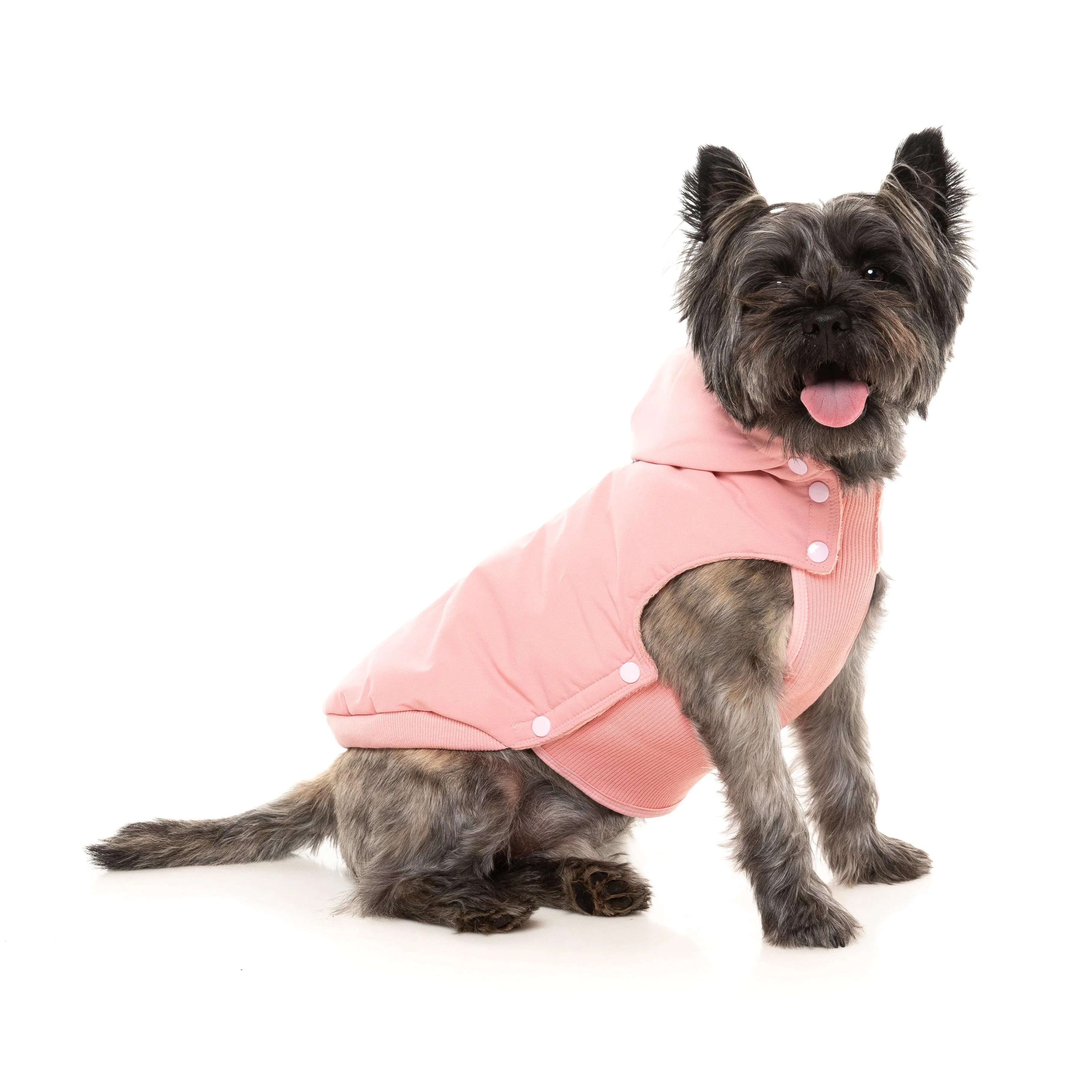 FuzzYard Dog Apparel Essential Padded Hooded Jacket Pink Size 4 *** - Image 5