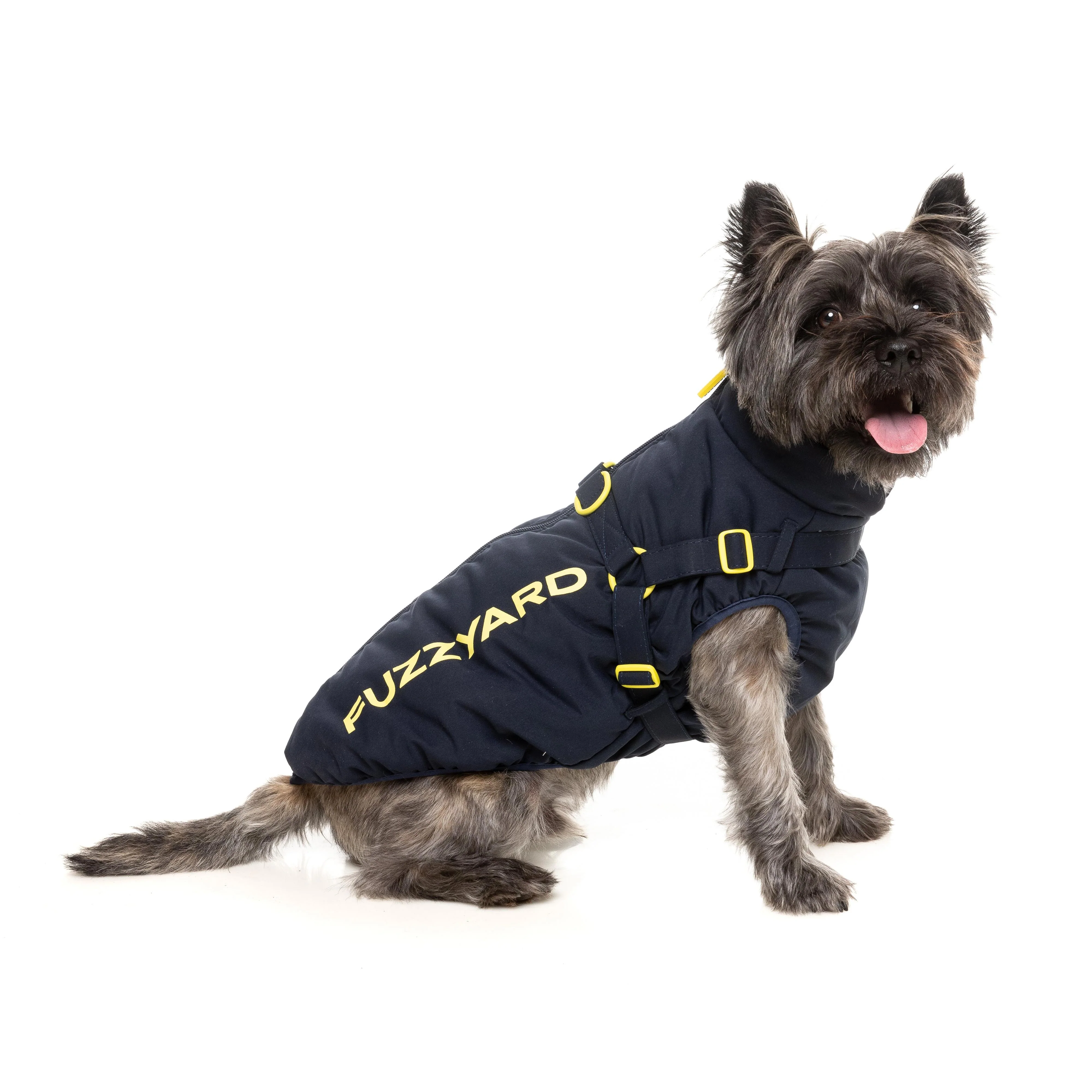 FuzzYard Dog Apparel Harness Jacket Horizon Navy Size 4 ^+^