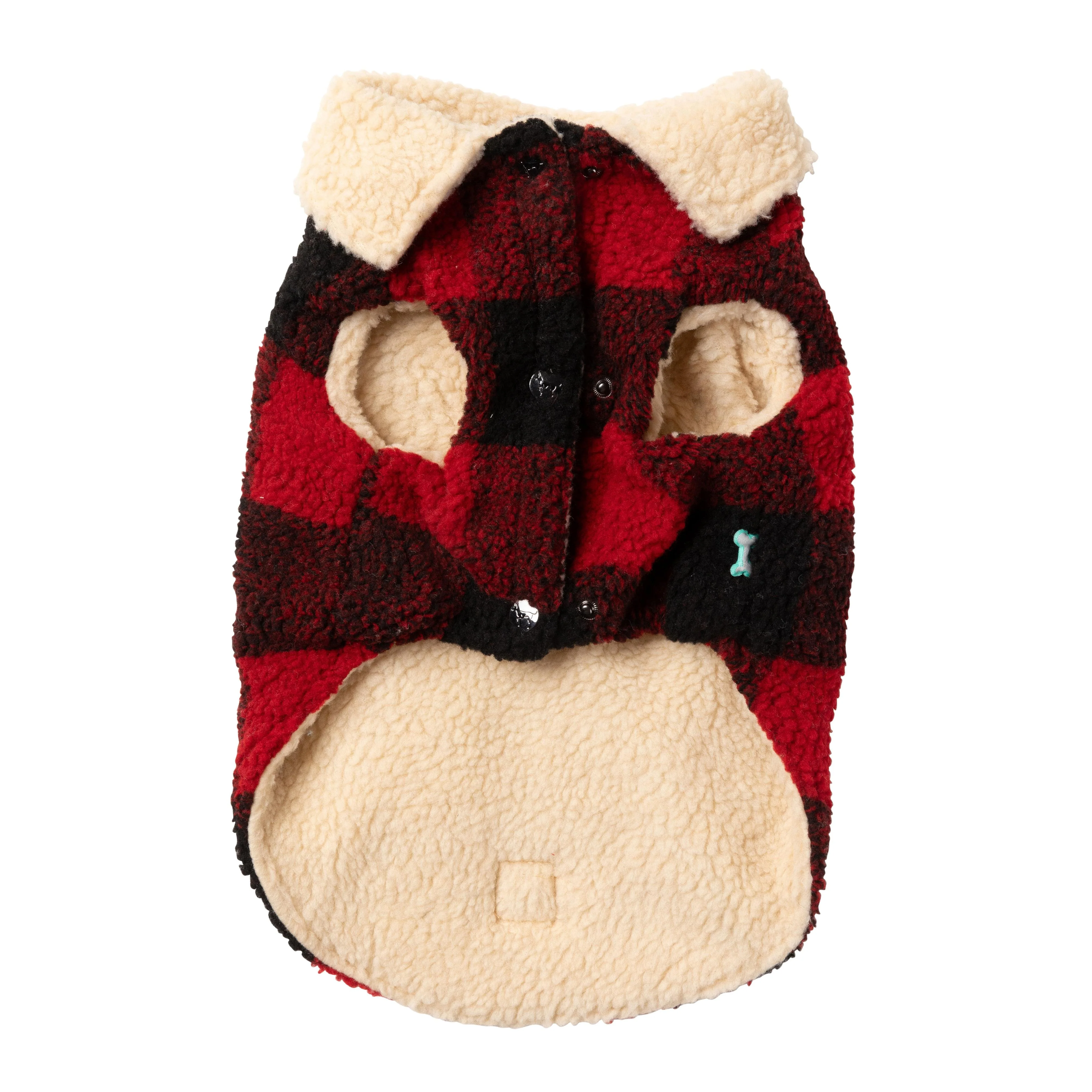 FuzzYard Dog Apparel Jacket Lumberjack Red Size 5 - Image 7